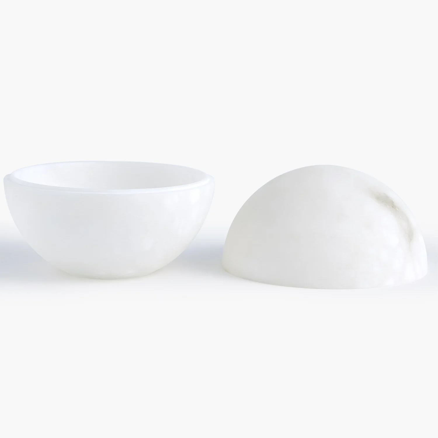 Alabaster Sphere Box-White - Image 4