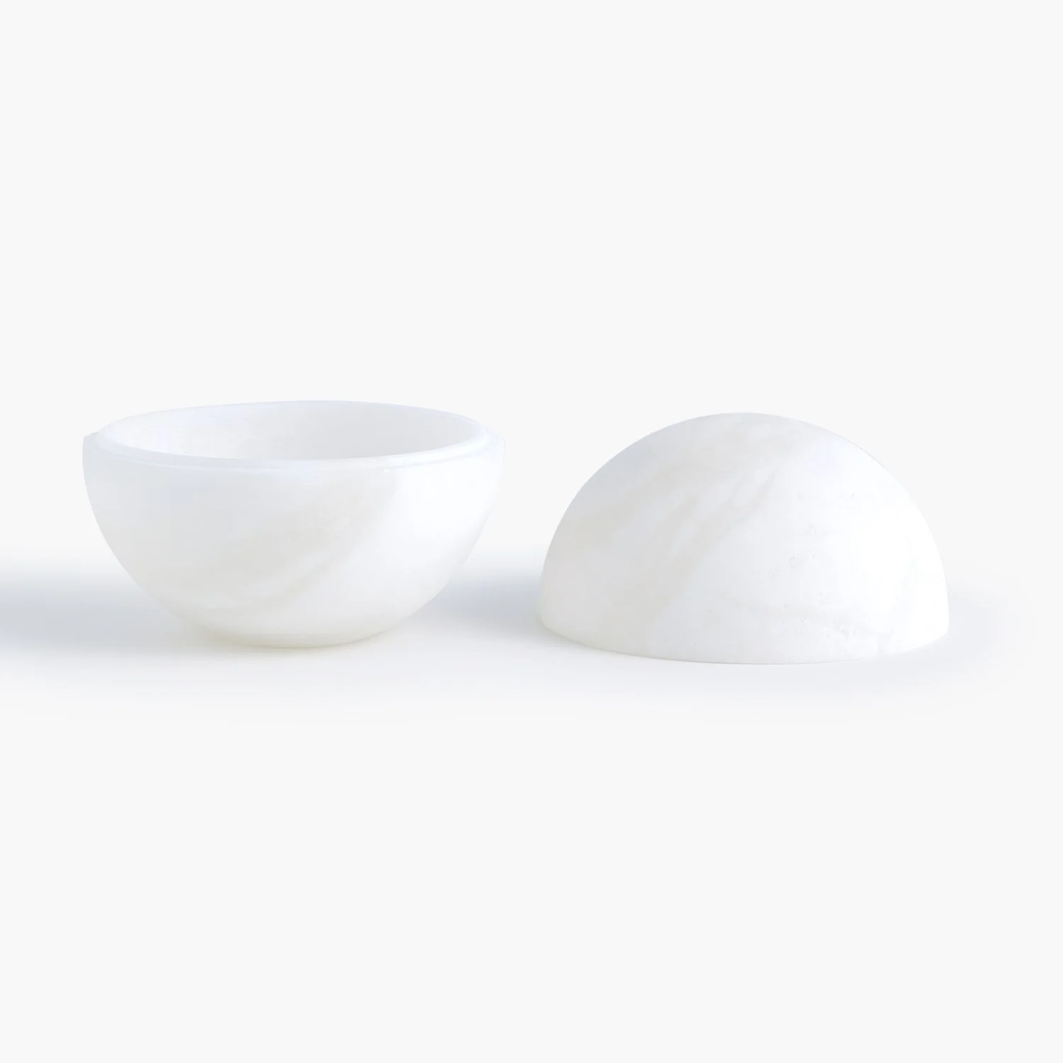 Alabaster Sphere Box-White - Image 5