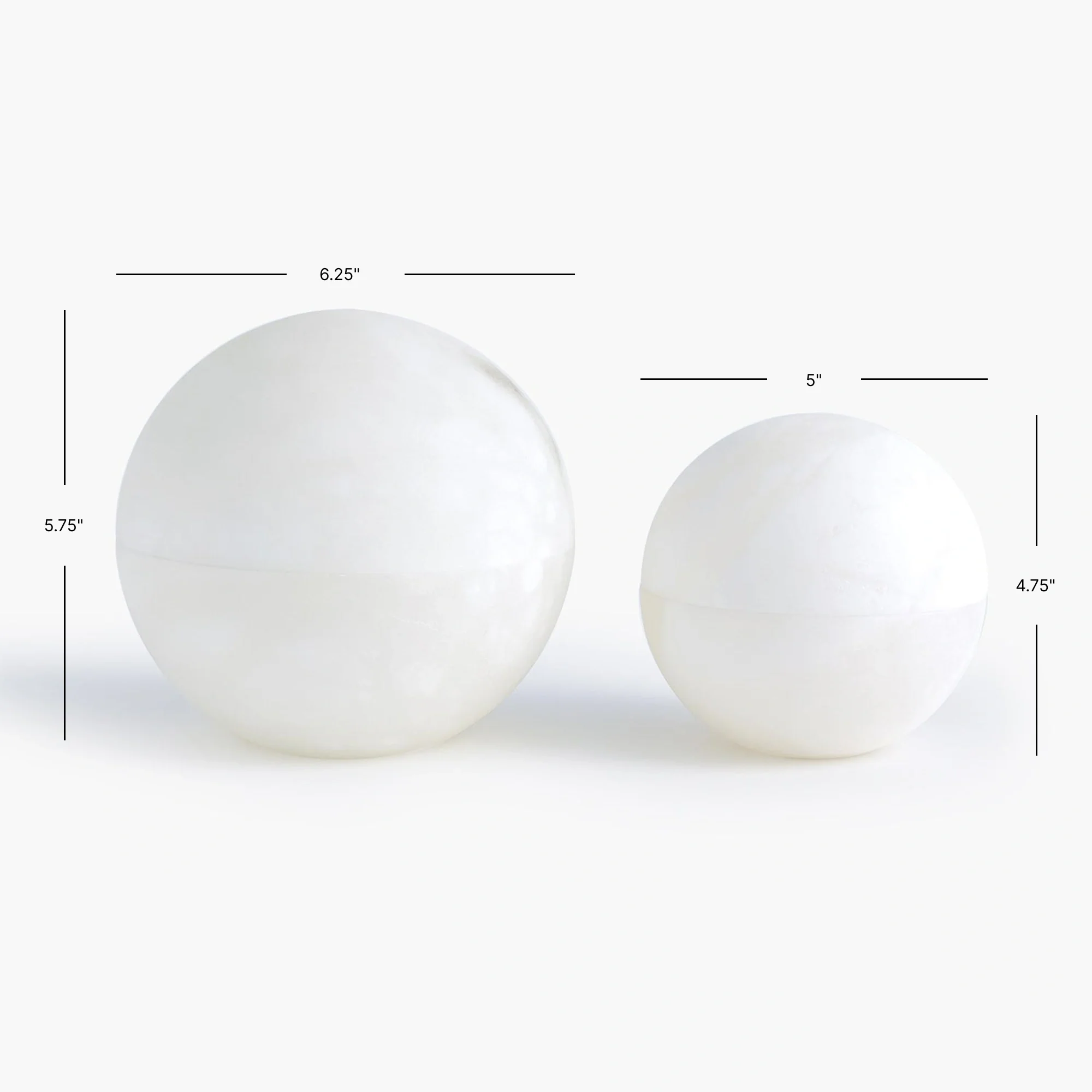Alabaster Sphere Box-White - Image 8
