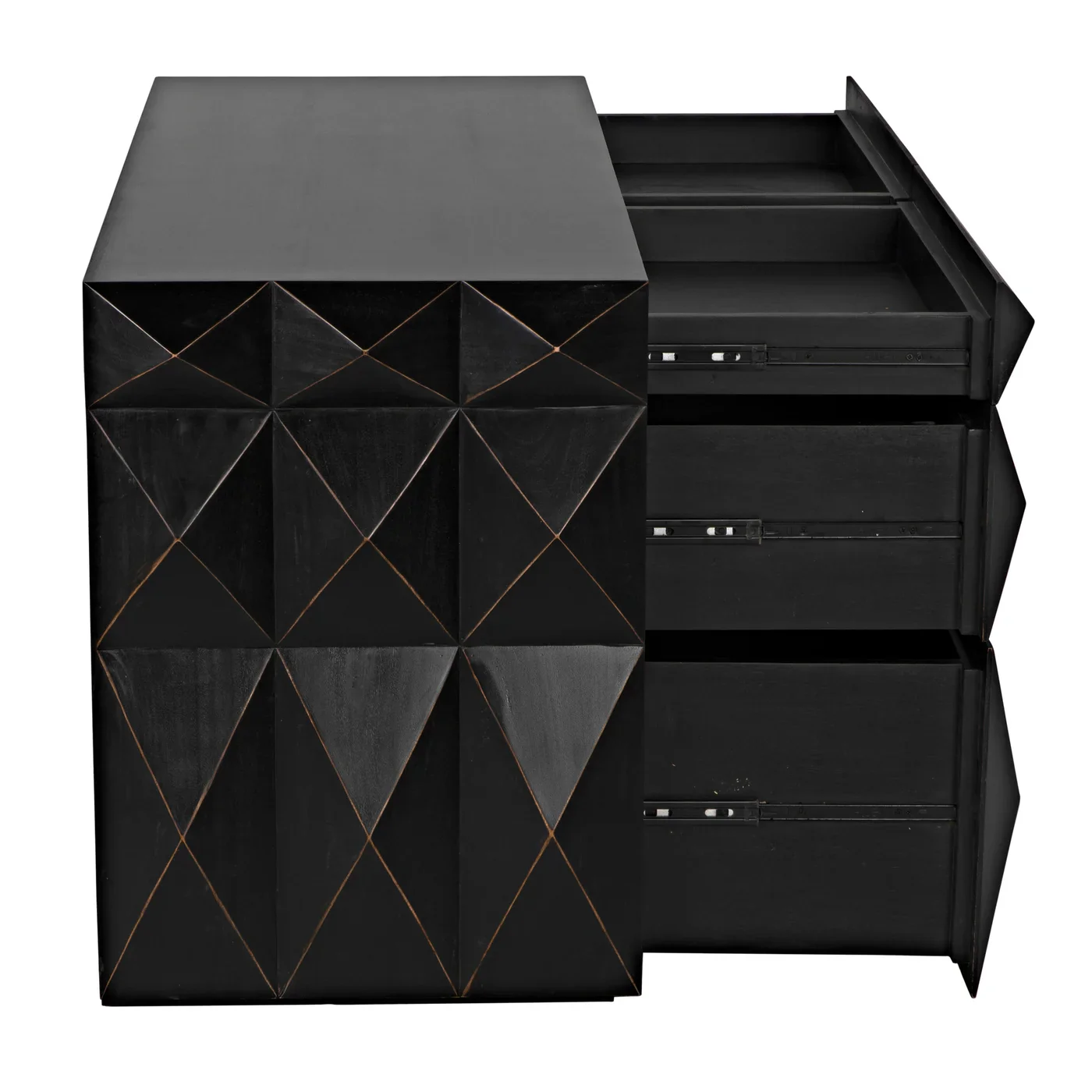 Allegra Dresser, Hand Rubbed Black - Image 10