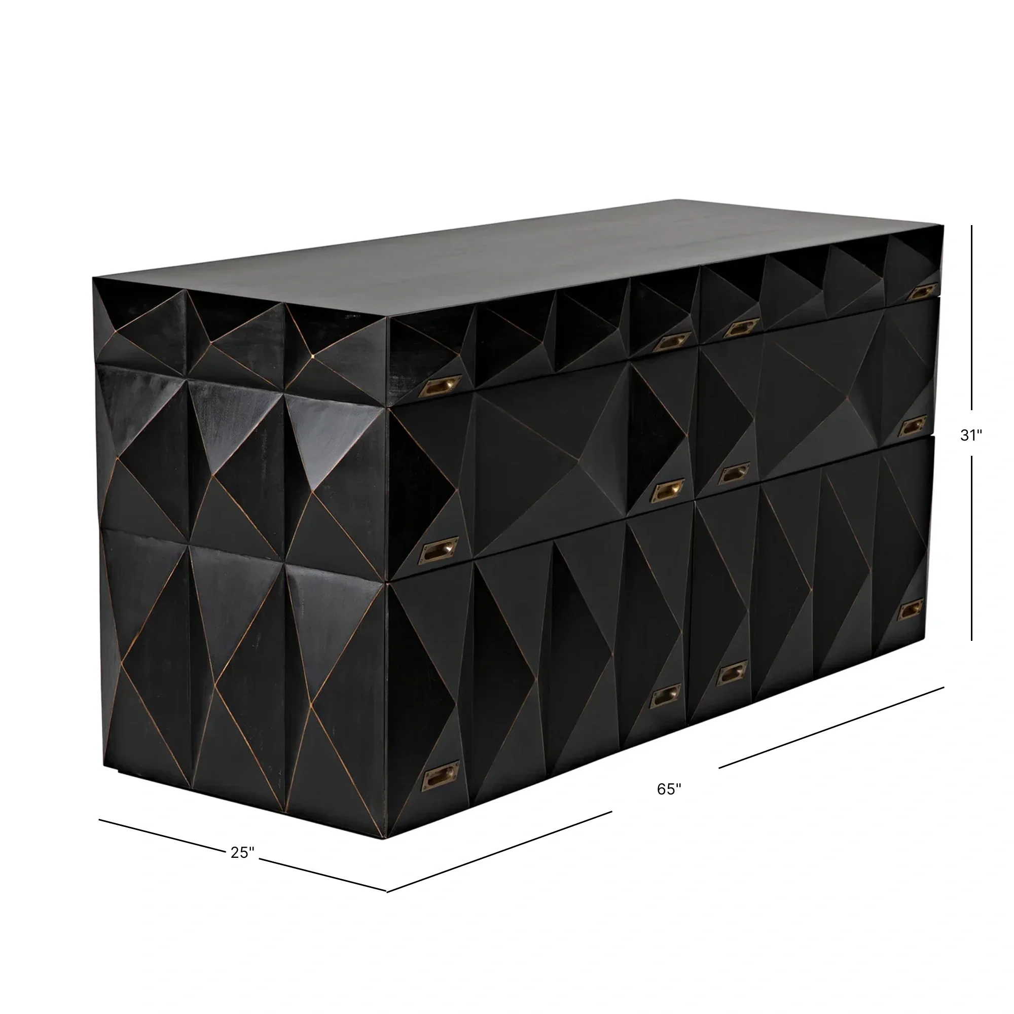 Allegra Dresser, Hand Rubbed Black - Image 21
