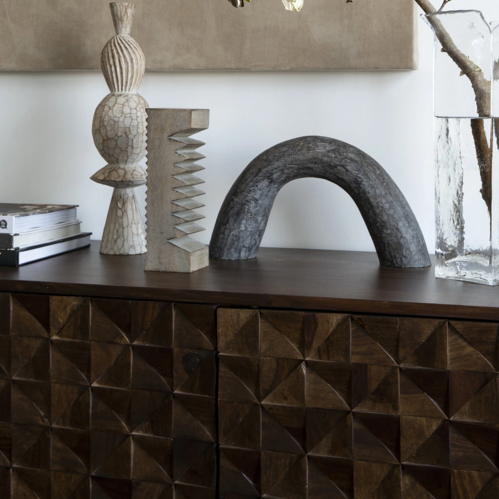 Anatole Sideboard 3 Door Solid Wood - Image 2
