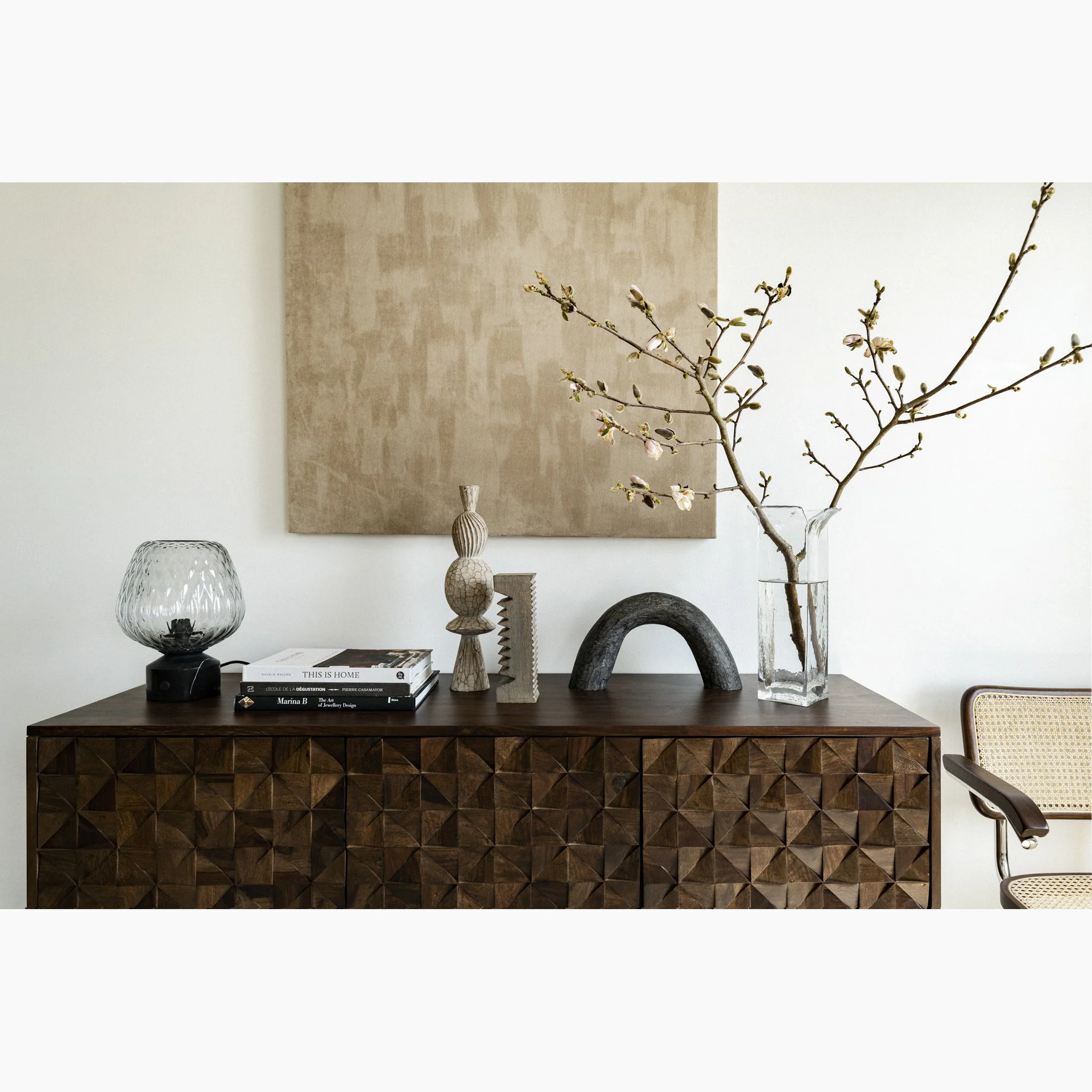 Anatole Sideboard 3 Door Solid Wood - Image 6