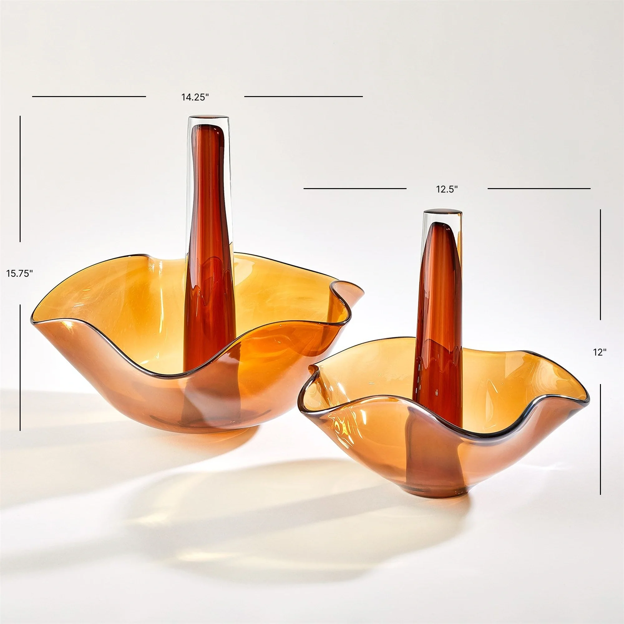 Andromeda Vase - Dark Amber - Image 8