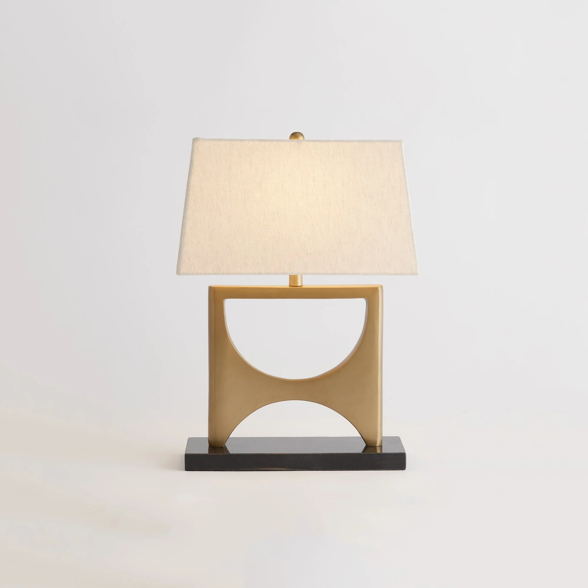 Antique Brass Table Lamp - Image 3