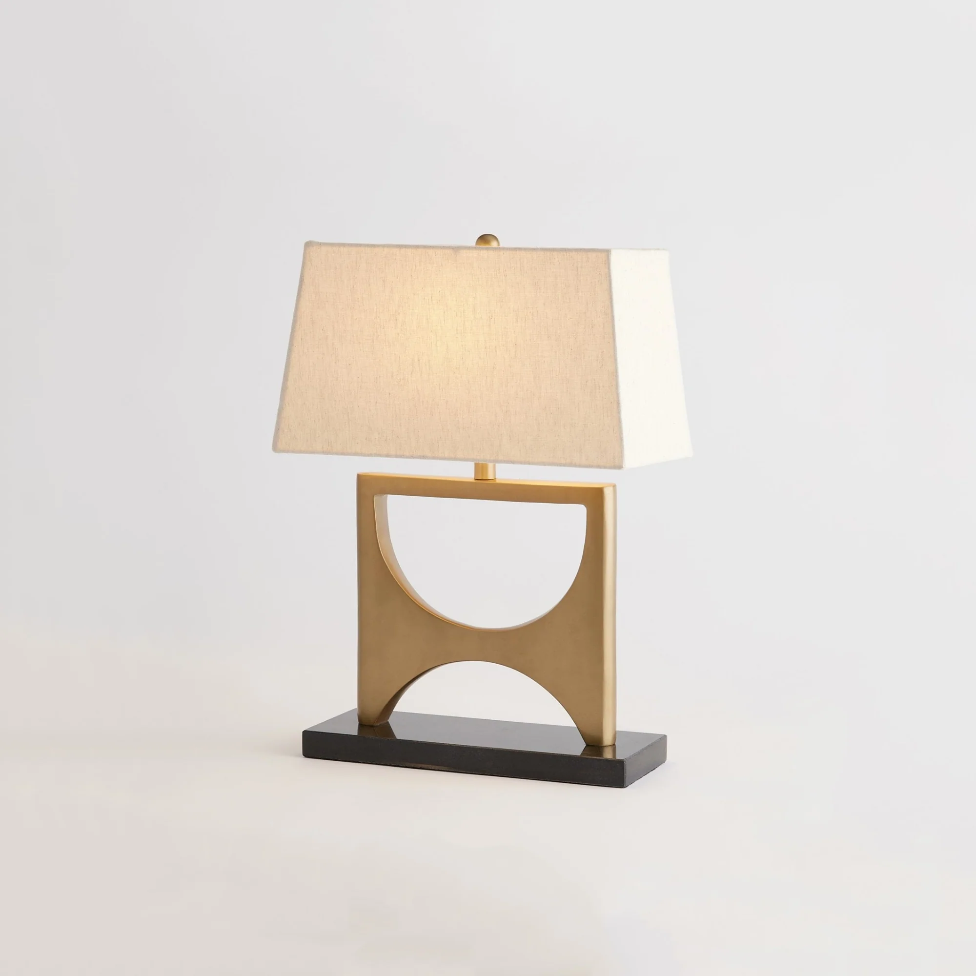 Antique Brass Table Lamp - Image 4