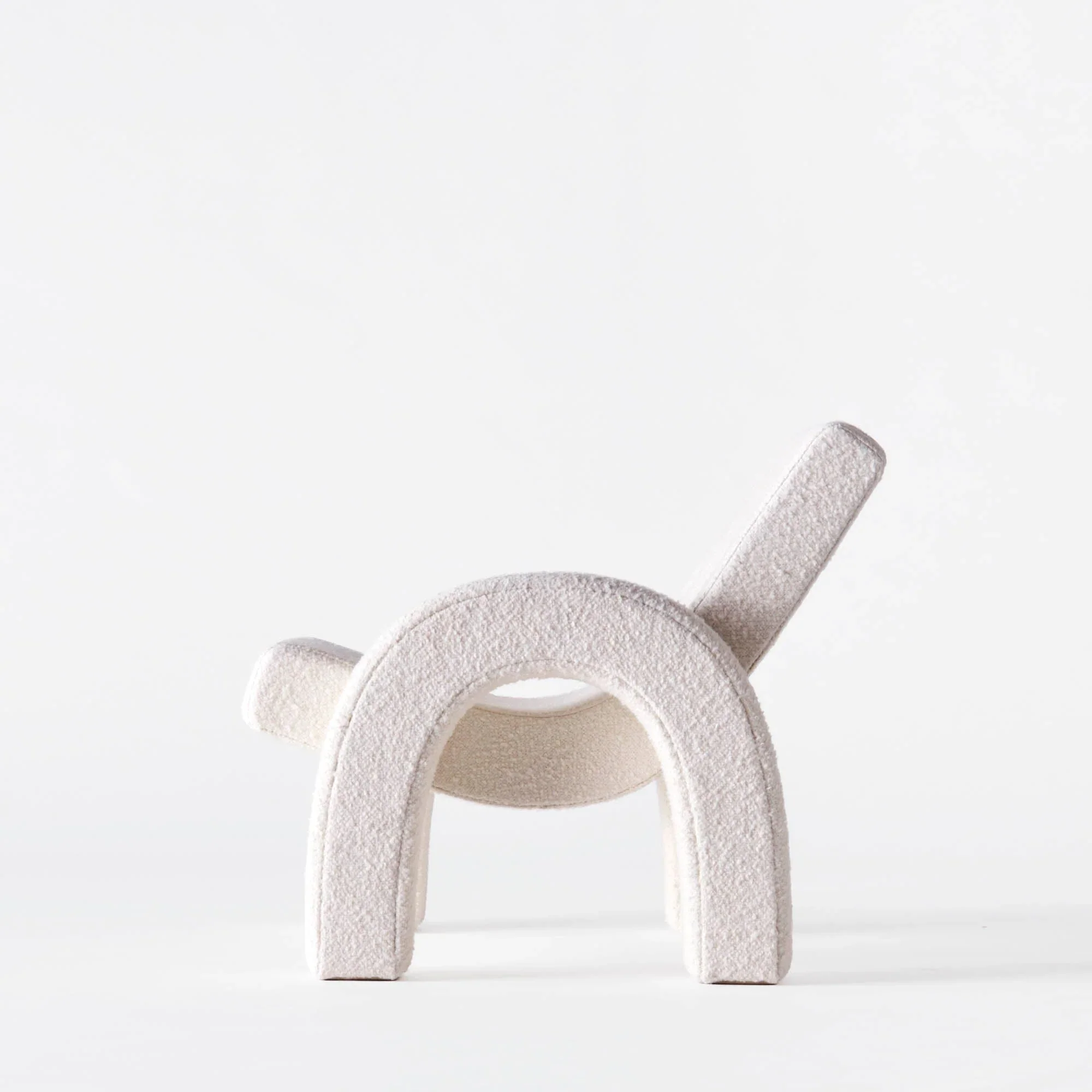 Arco Lounge Chair Boucle White - Image 3