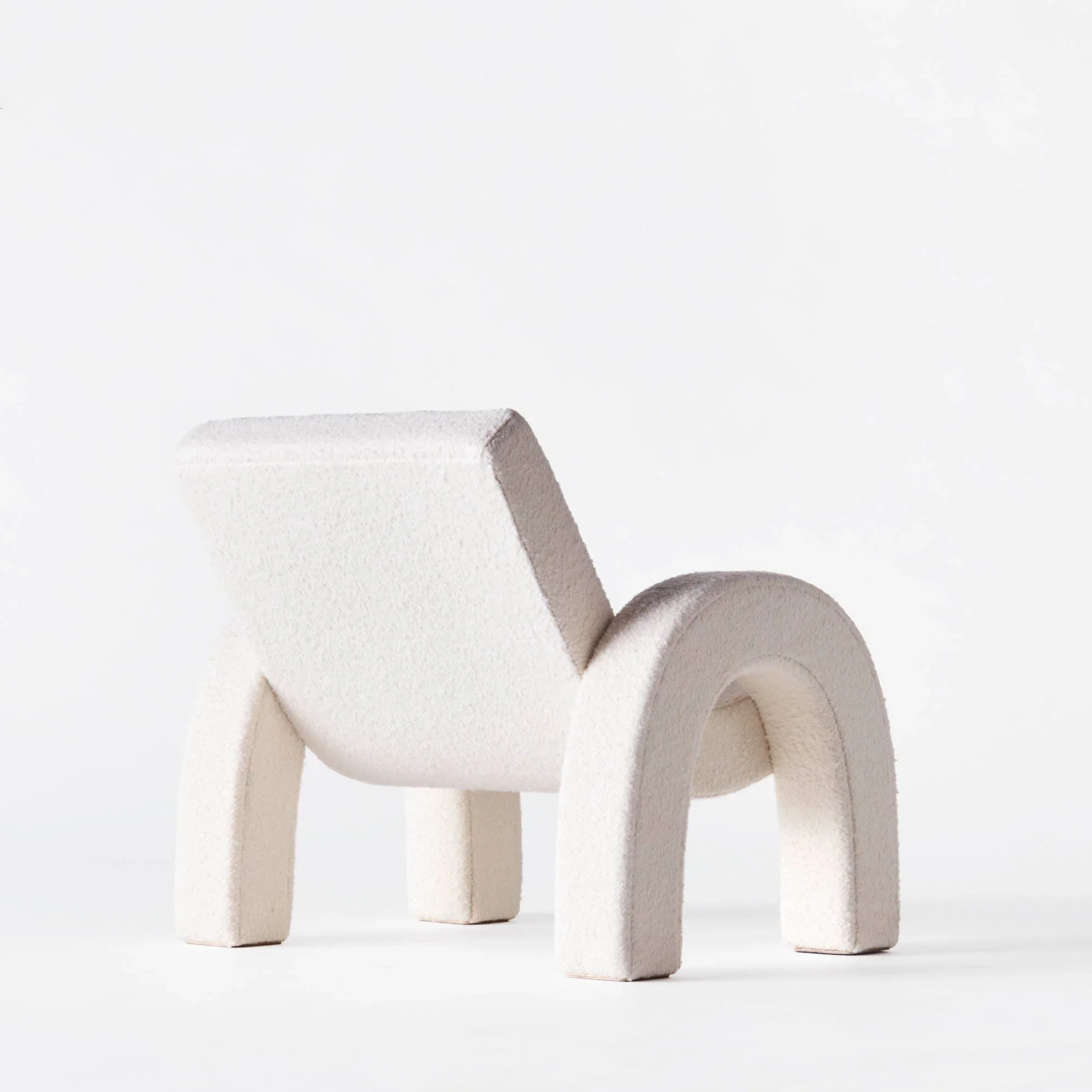 Arco Lounge Chair Boucle White - Image 5