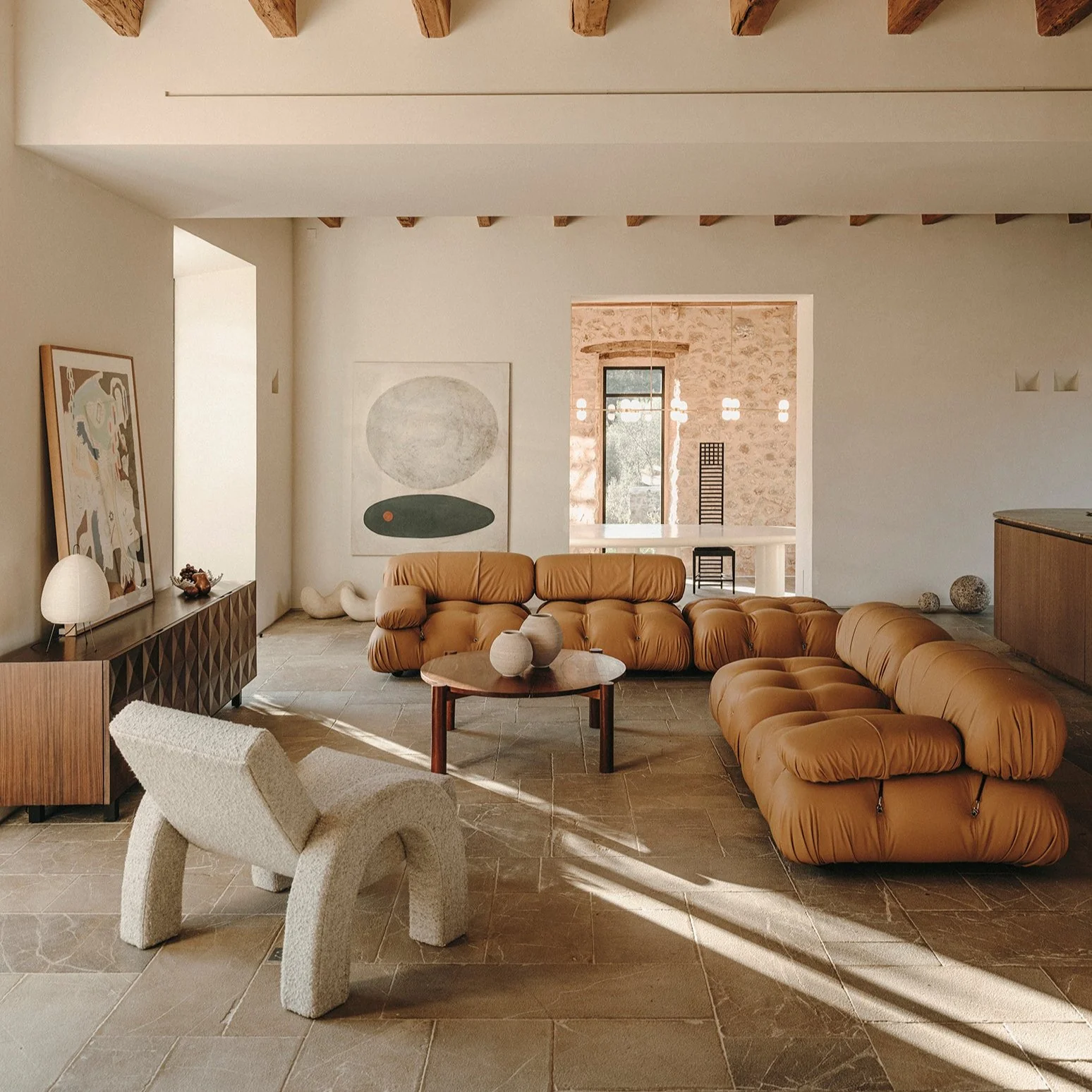 Arco Lounge Chair Boucle Natural - Image 8