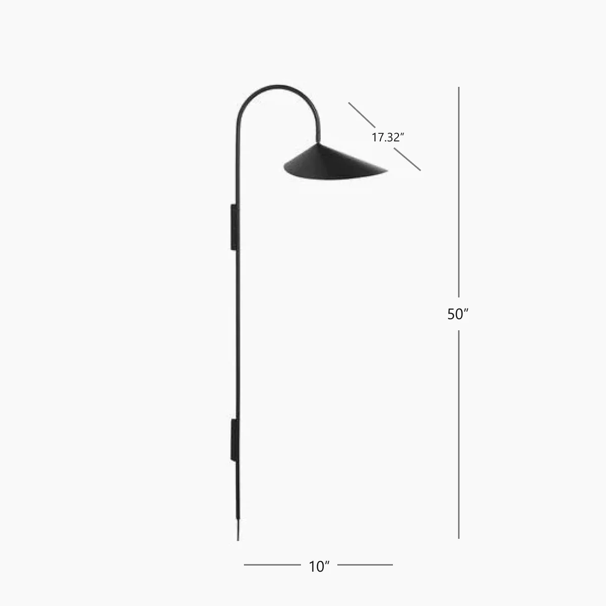 Arum Tall Wall Lamp - Cashmere - Image 4