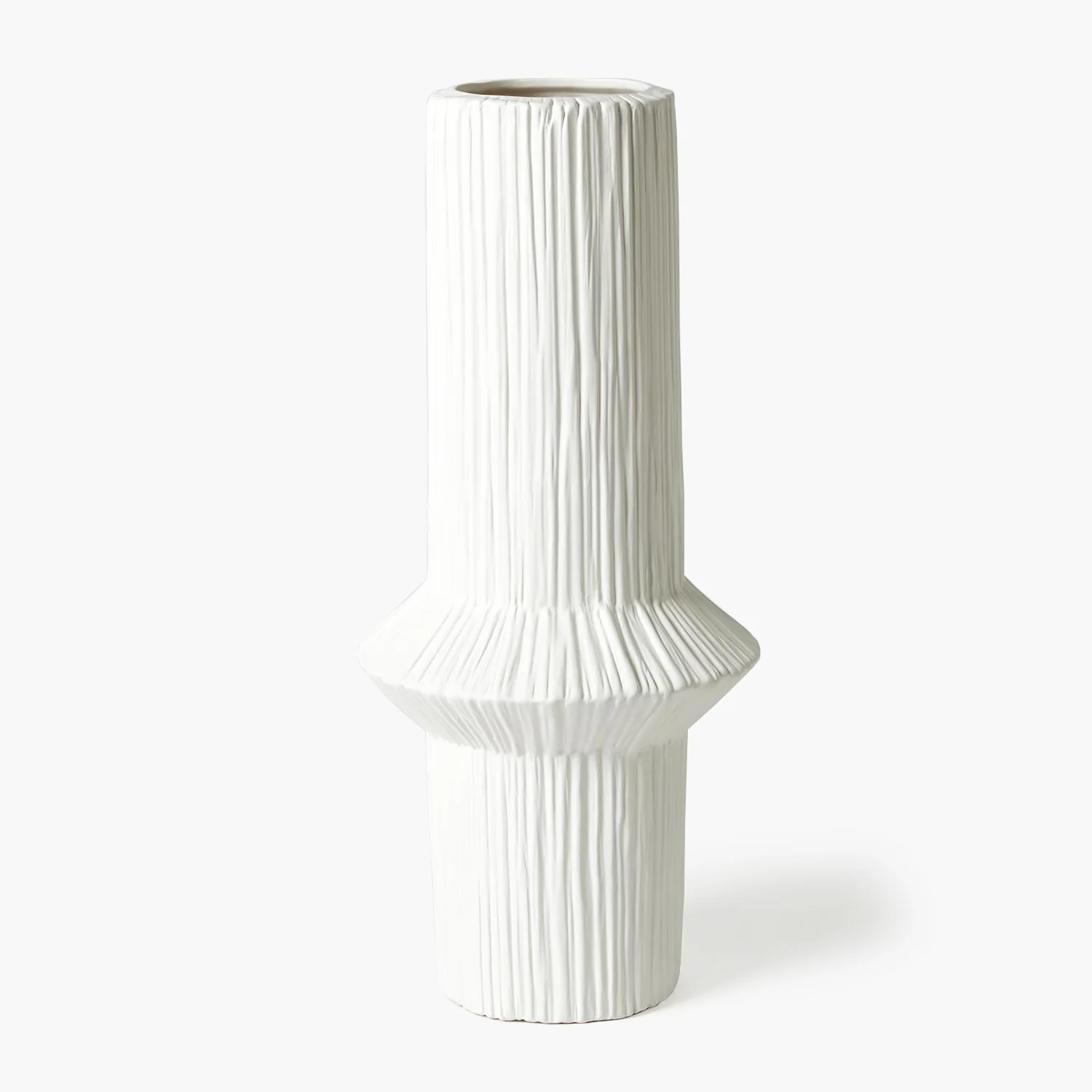 Ascending Ring Vase-Matte White - Image 3