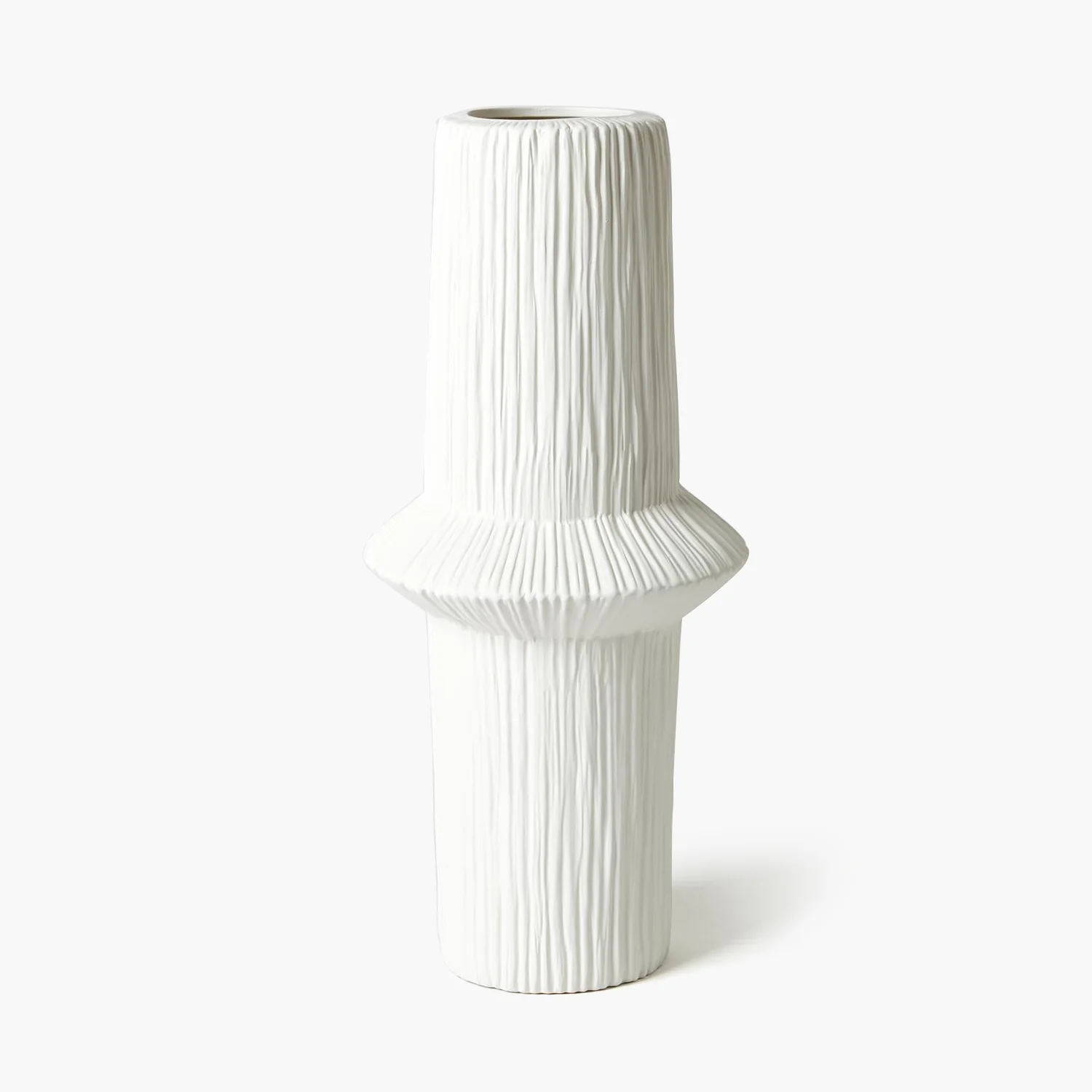 Ascending Ring Vase-Matte White - Image 5