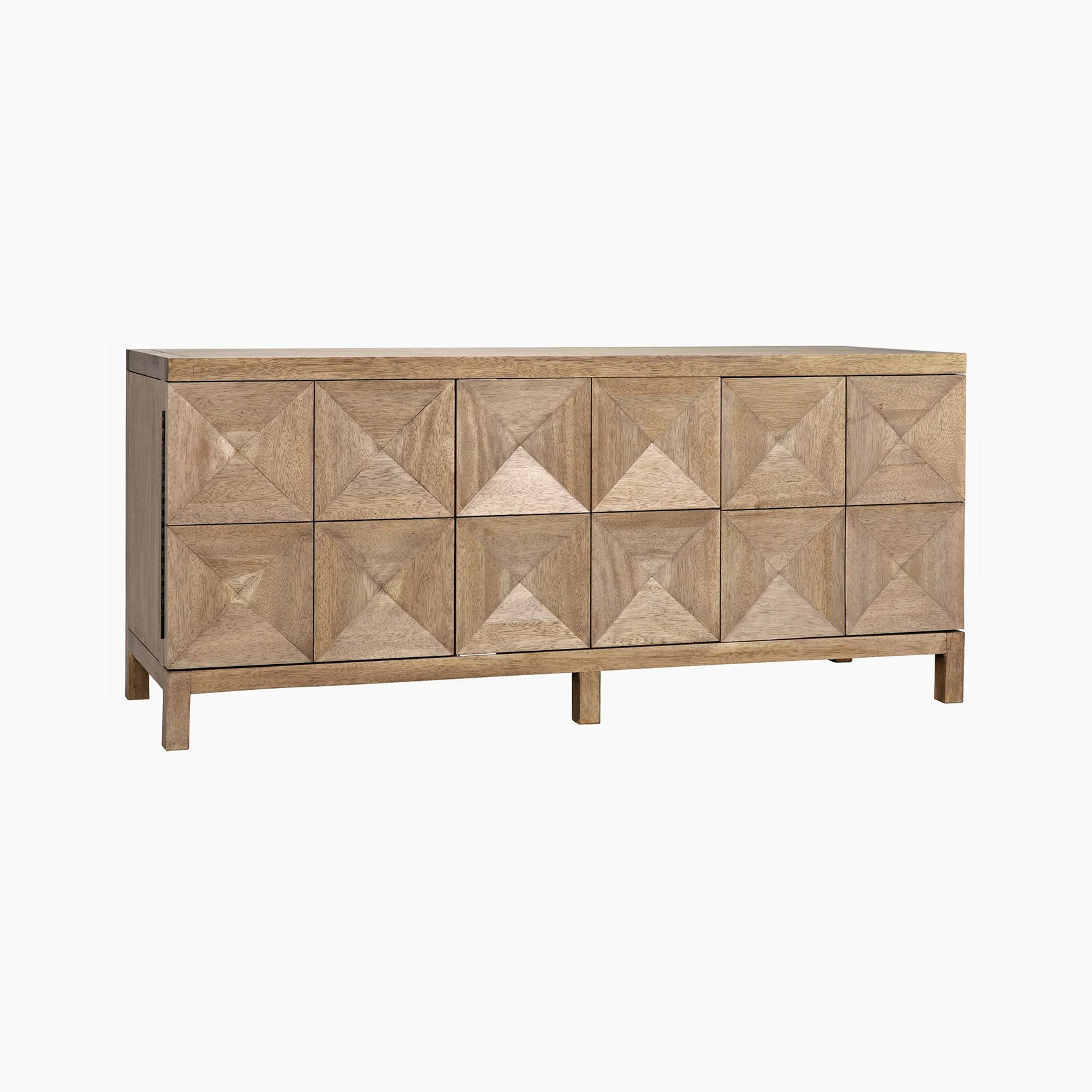 Aubree 3 Door Sideboard, Washed Walnut - Image 5