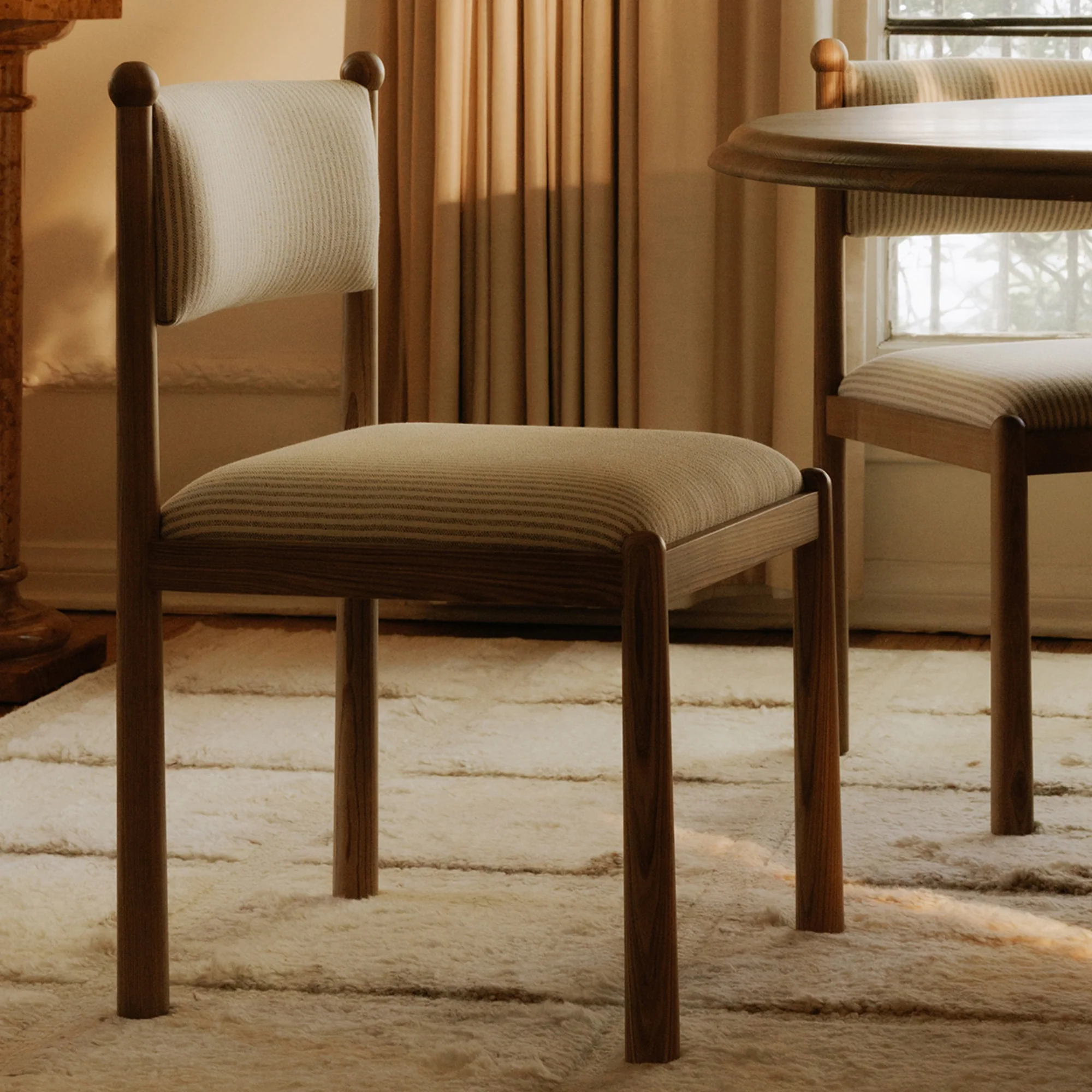Avery Dining Chair - Stripe - Set Of Two - Image 2