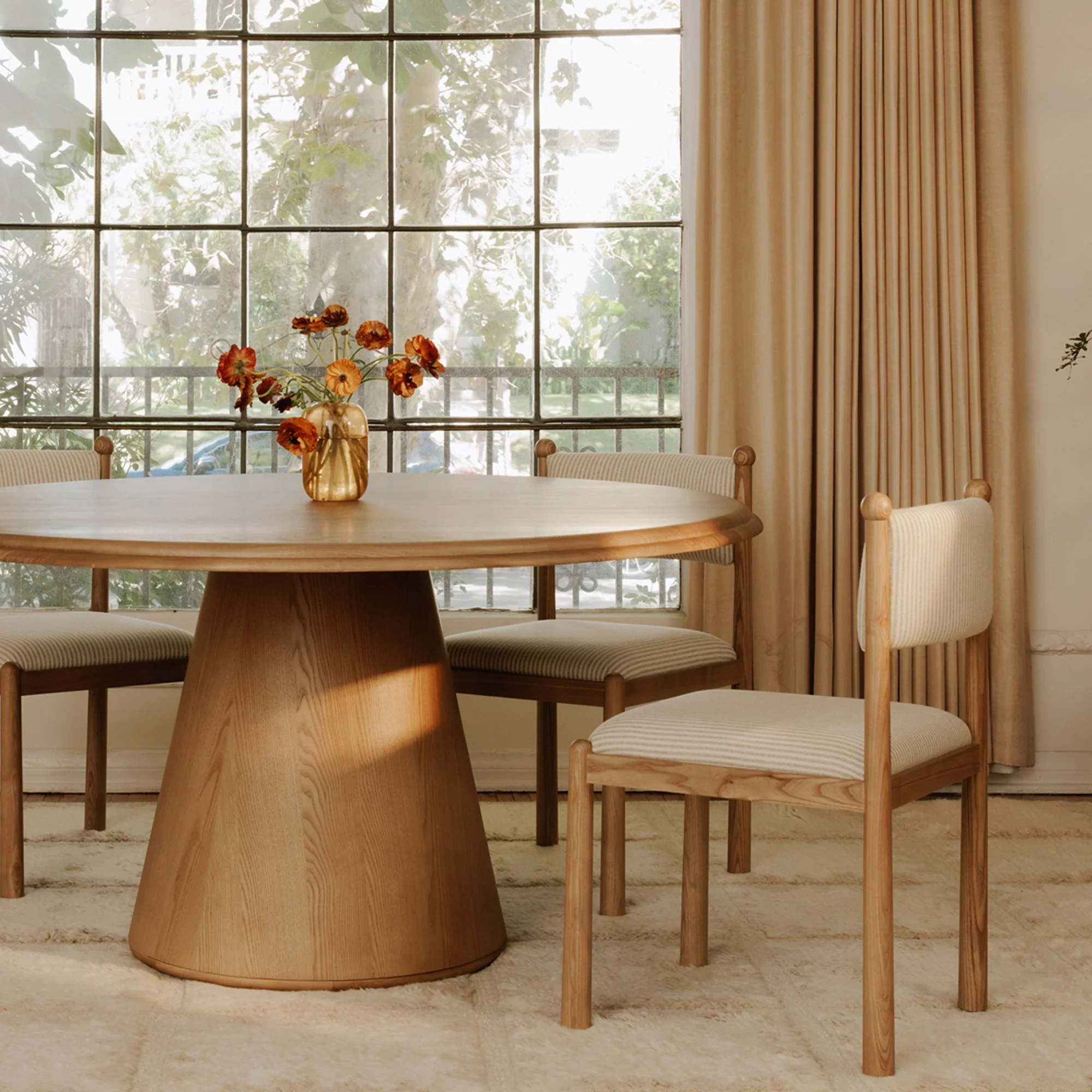 Avery Dining Chair - Stripe - Set Of Two - Image 3