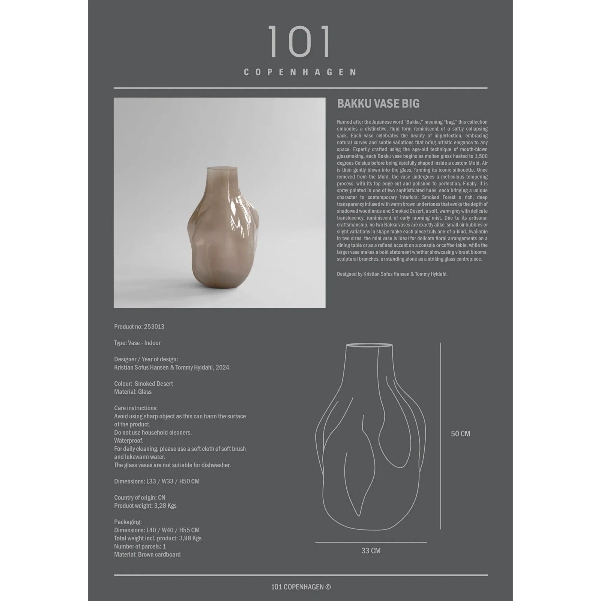 Bakku Vase, Big - Smoked Desert - Image 9