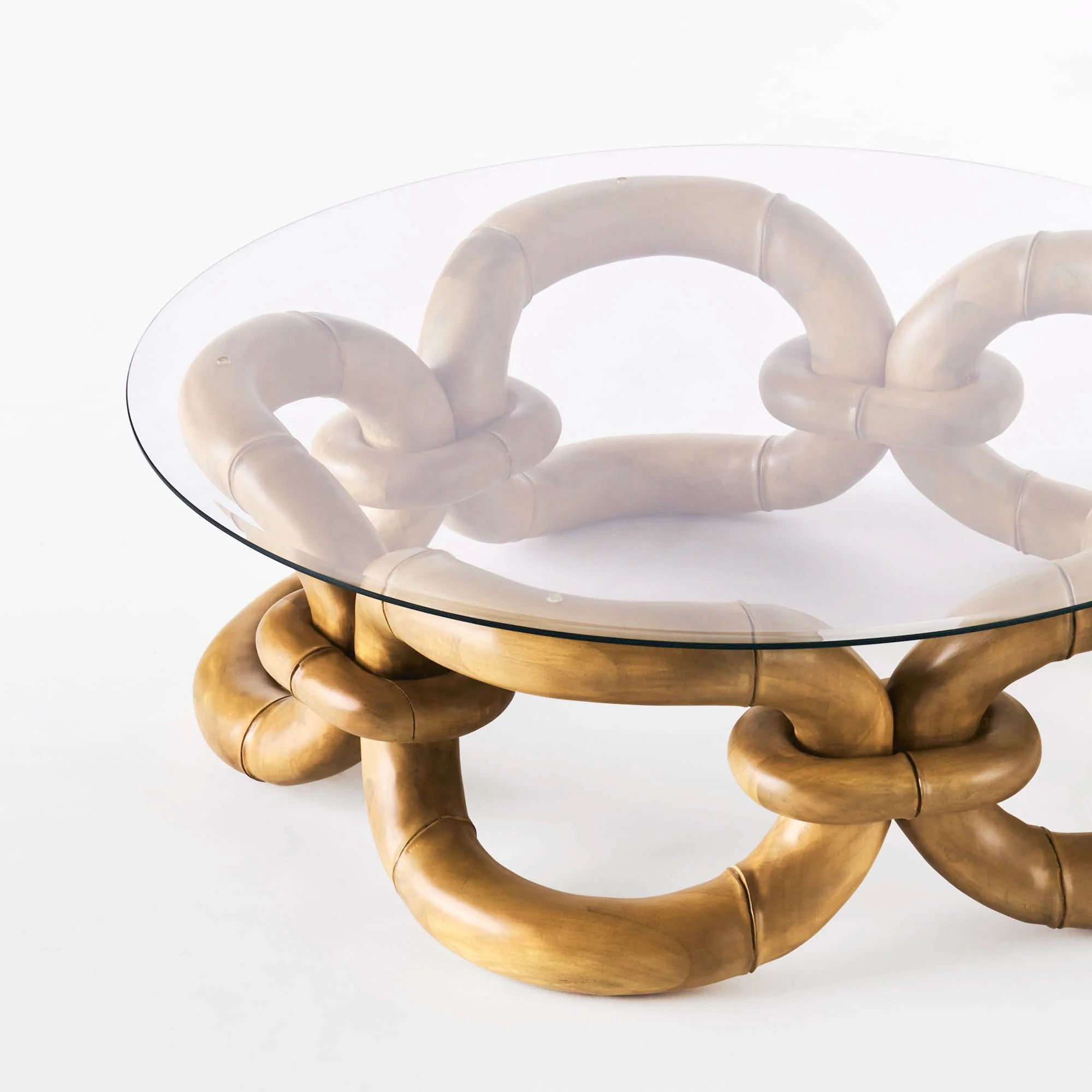 Bamboo Bracelet Sofa Table - Image 4