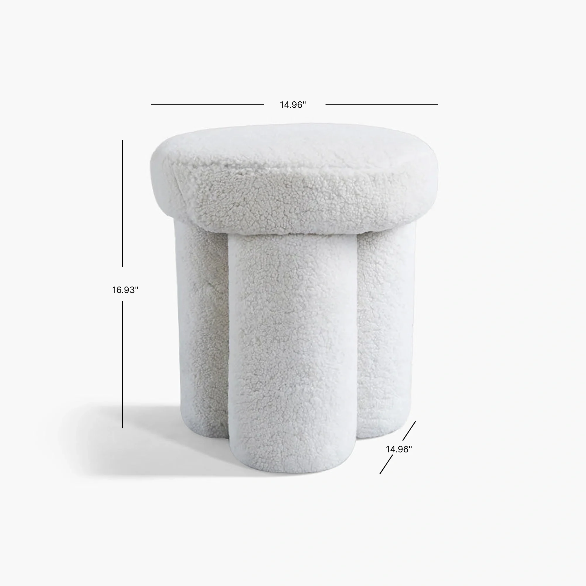 Big Foot Stool - Sheep Skin - Image 11