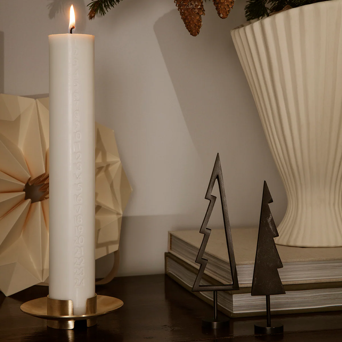Block Candle Holder - Brass - Image 3