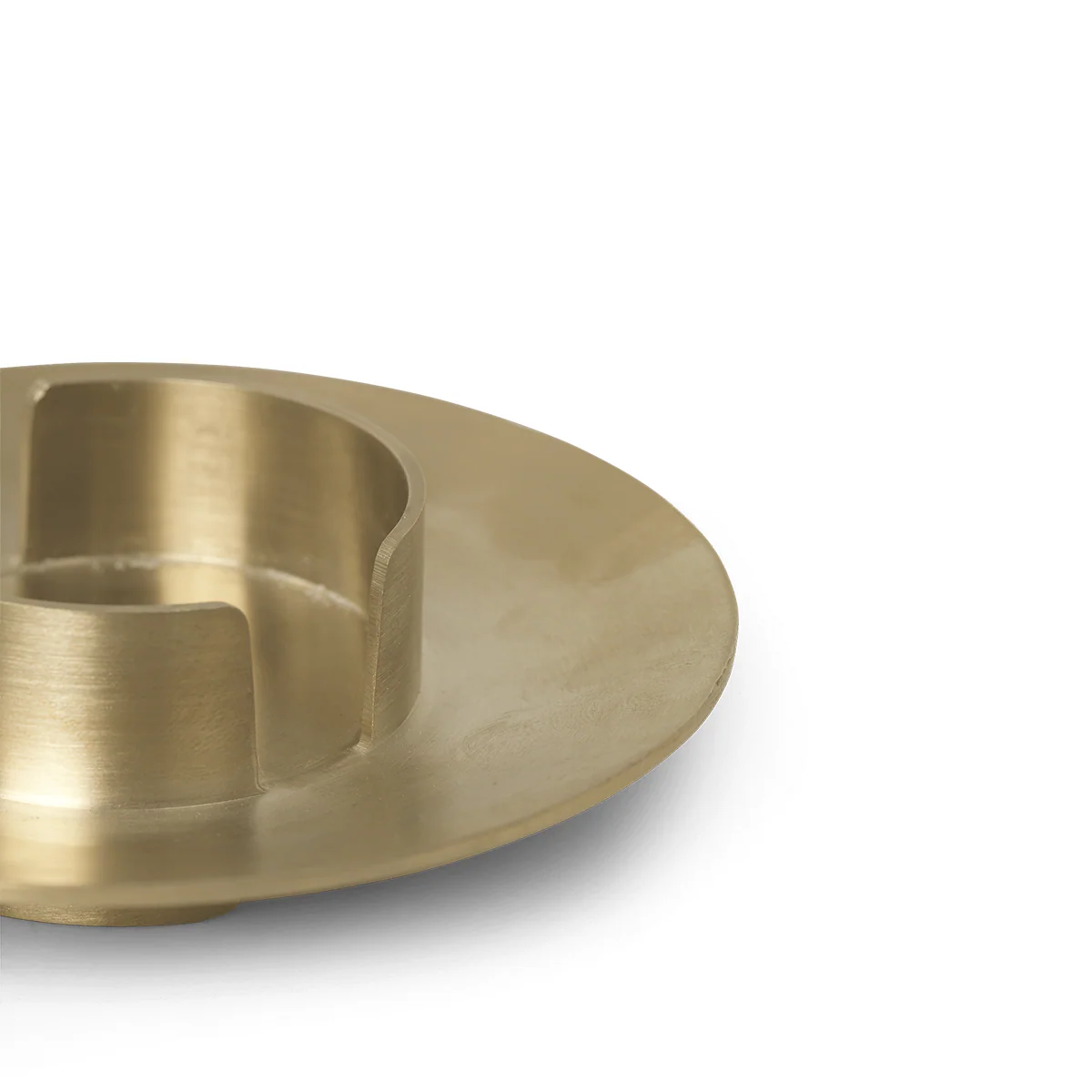 Block Candle Holder - Brass - Image 4