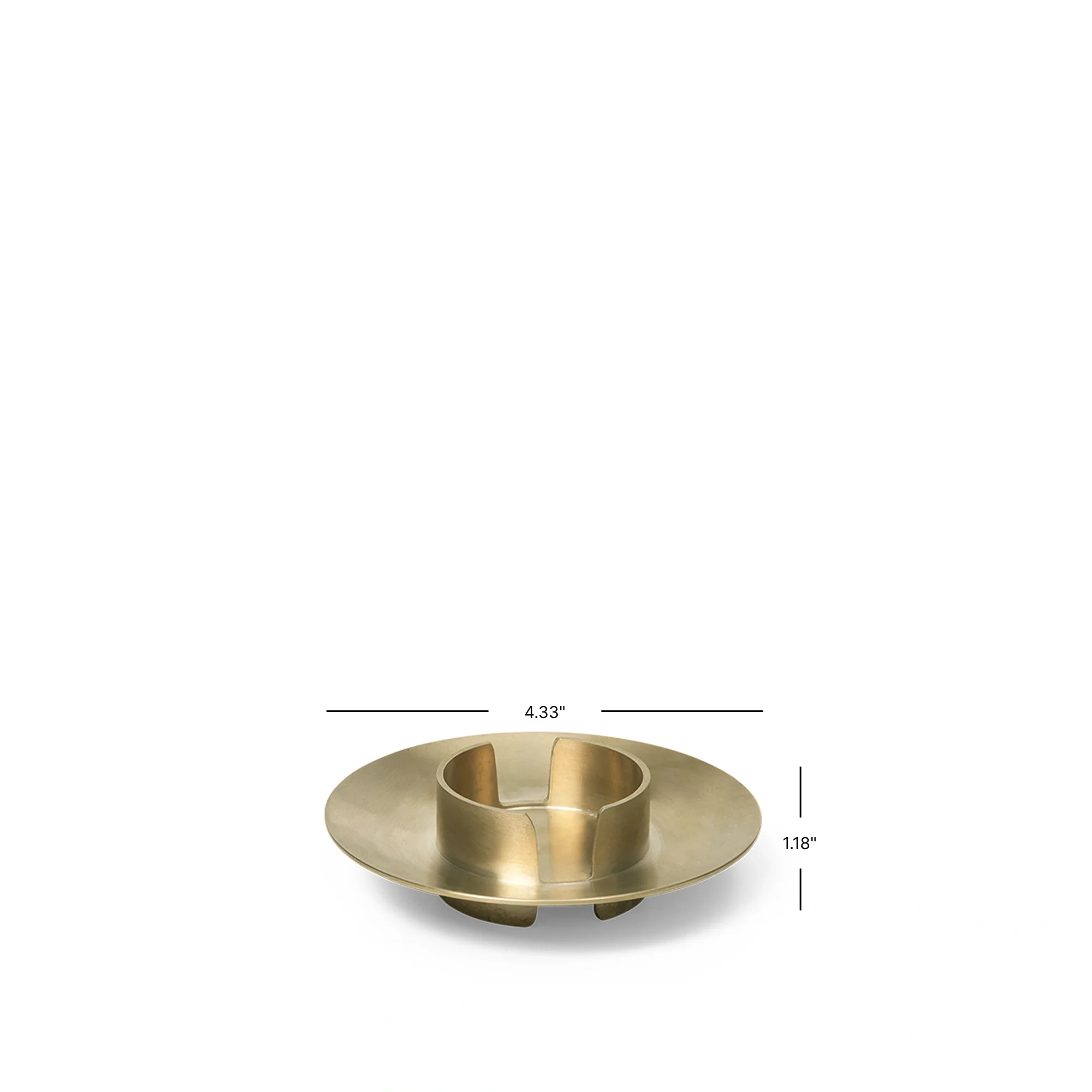 Block Candle Holder - Brass - Image 5
