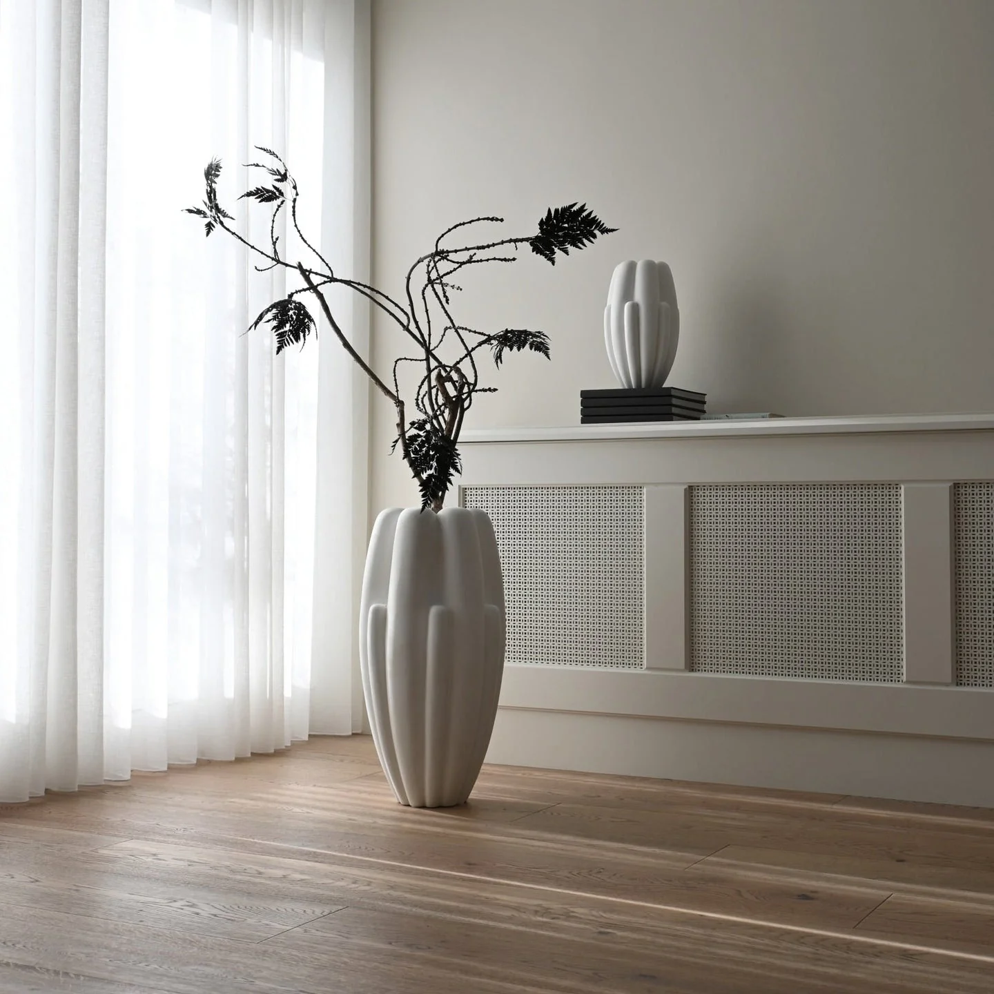 Bloom Slim Vase, Big - Bone White - Image 2
