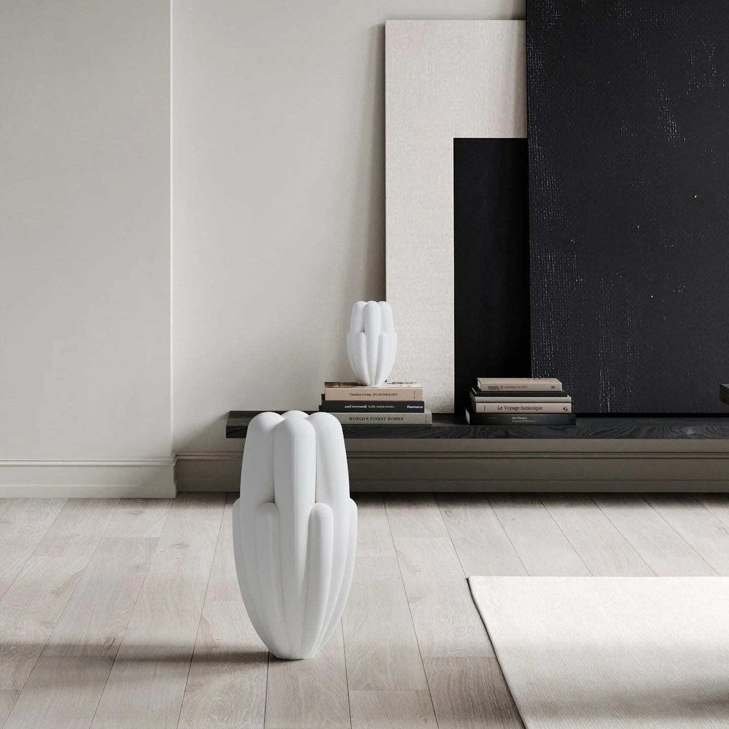 Bloom Slim Vase, Big - Bone White - Image 3