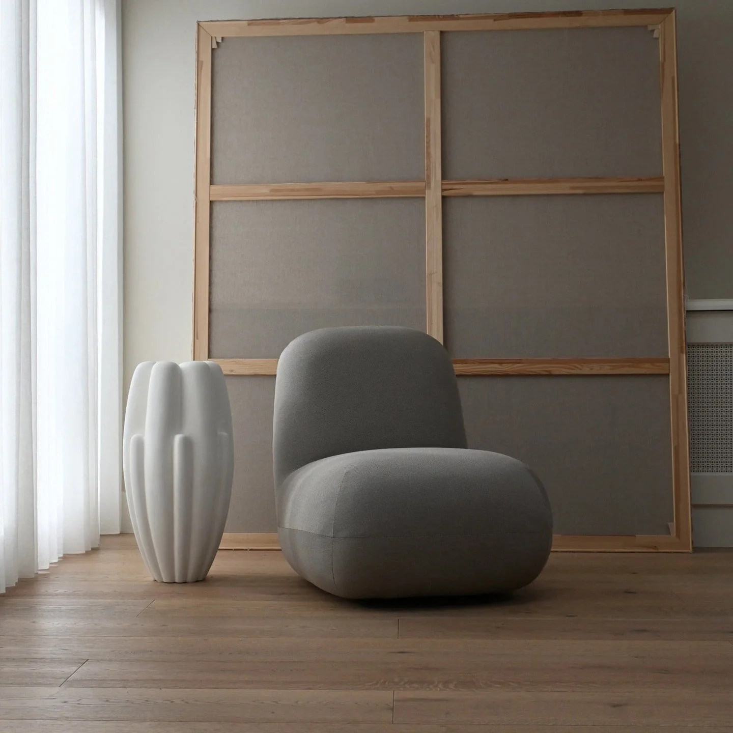 Bloom Slim Vase, Big - Bone White - Image 4