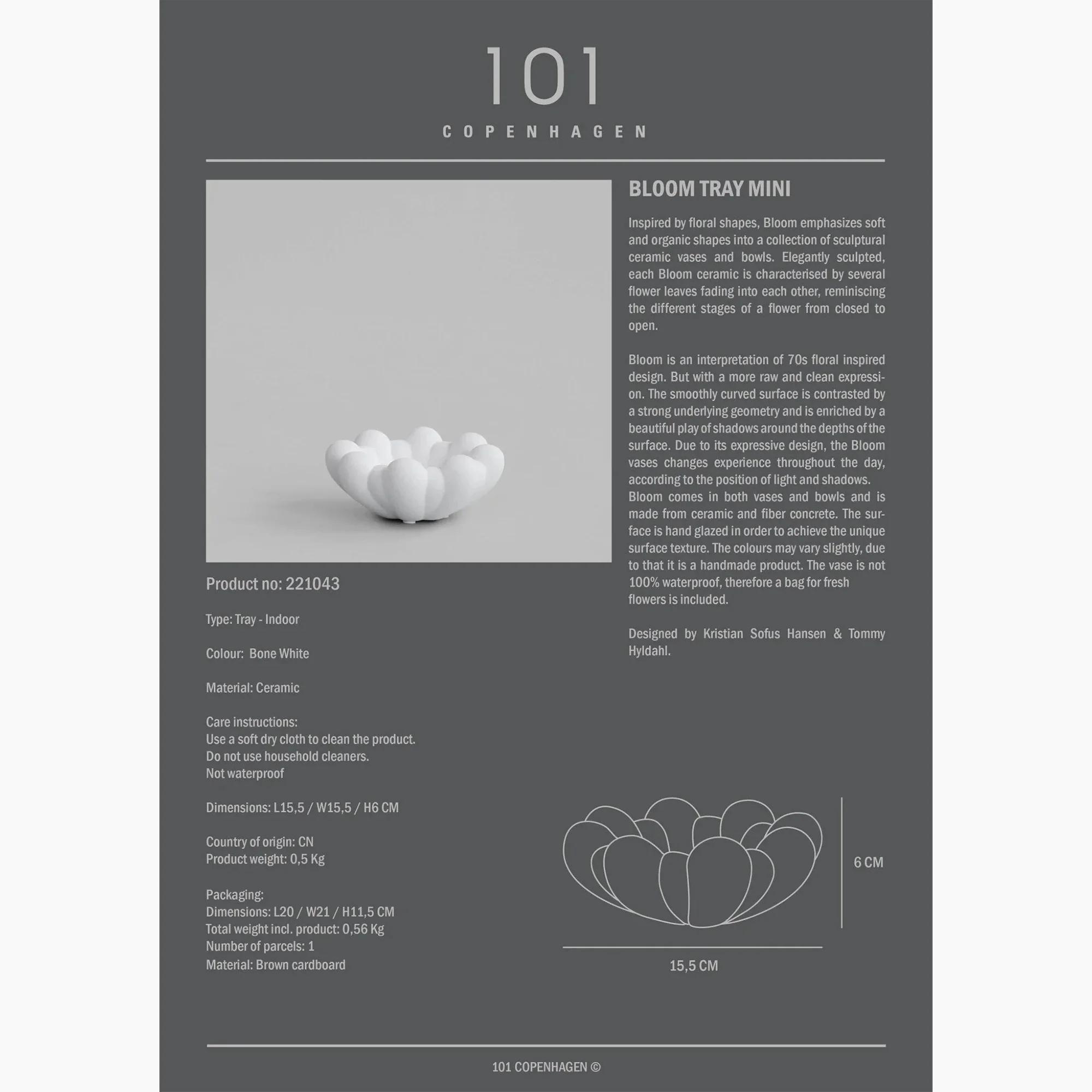 Bloom Tray, Mini - Bone White - Image 10