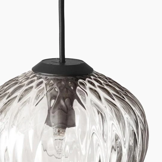 Blown Pendant - Opal White | Silver Lustre - Image 4