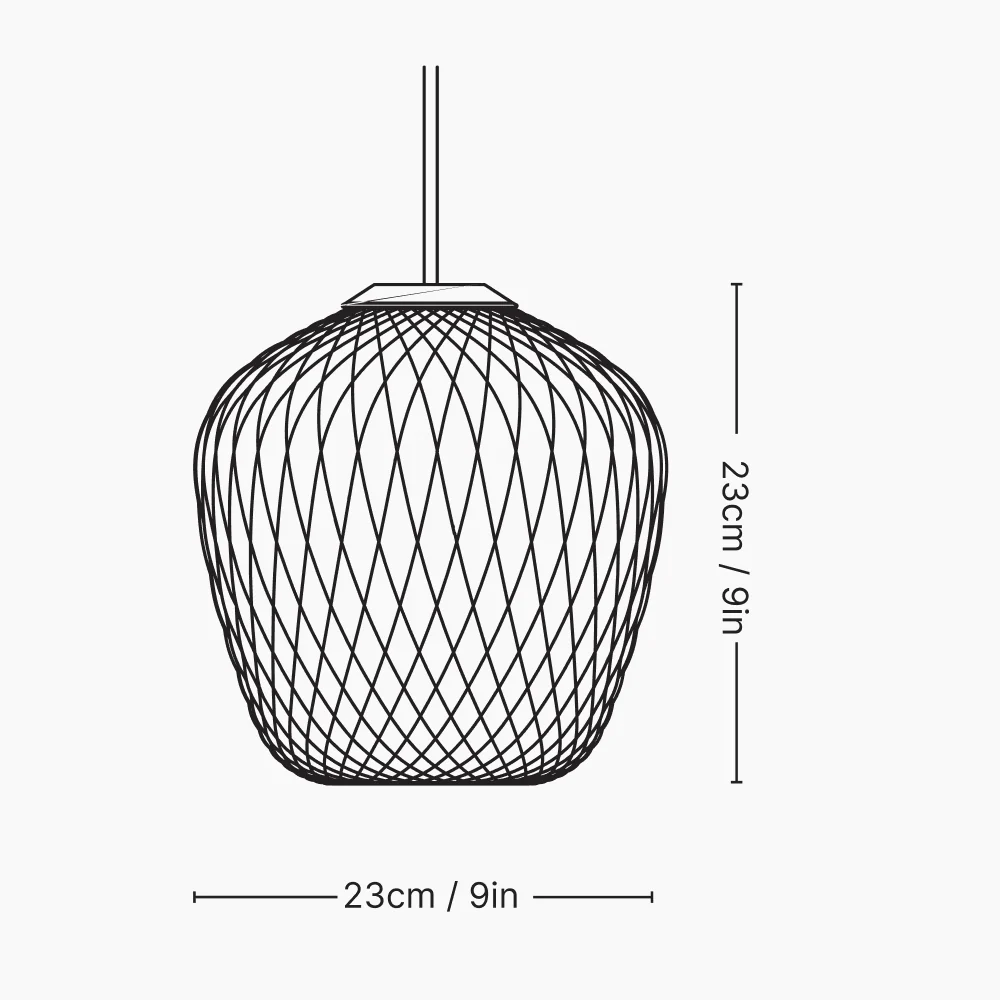 Blown Pendant - Opal White | Silver Lustre - Image 5