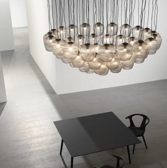 Blown Pendant - Opal White | Silver Lustre - Image 8