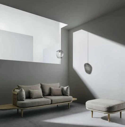 Blown Pendant - Opal White | Silver Lustre - Image 9