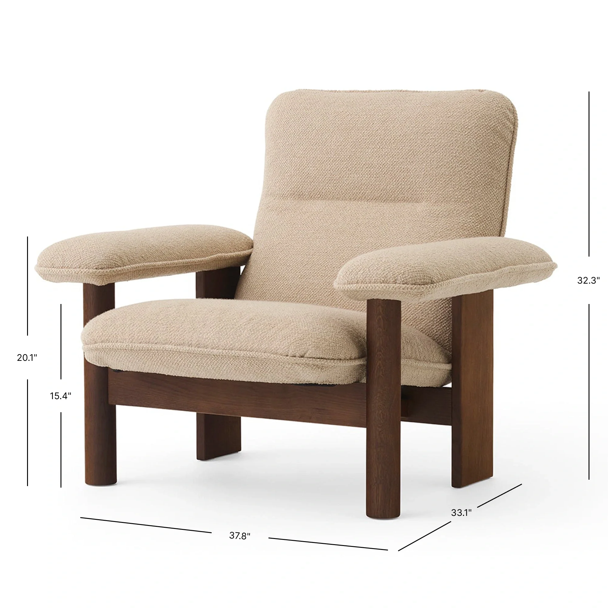 Brasilia Lounge Chair - Textile - Image 15