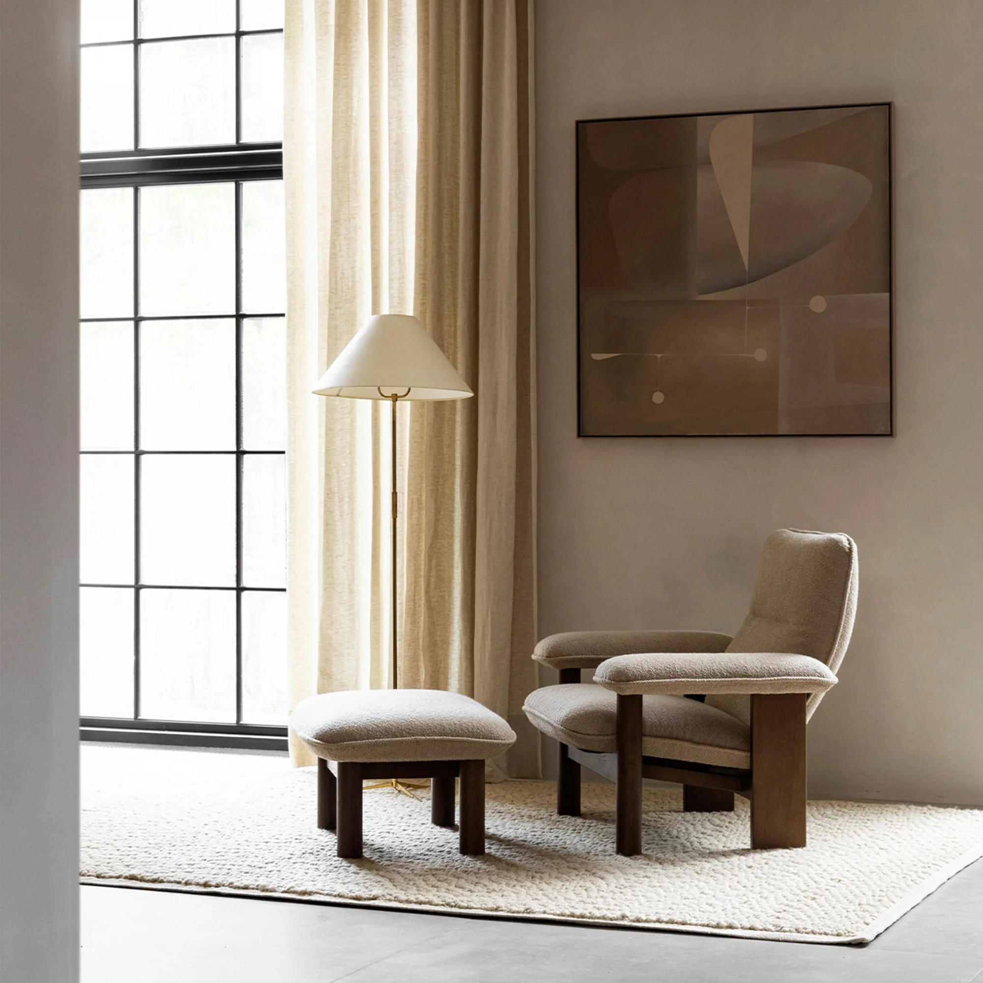Brasilia Lounge Chair - Textile - Image 3