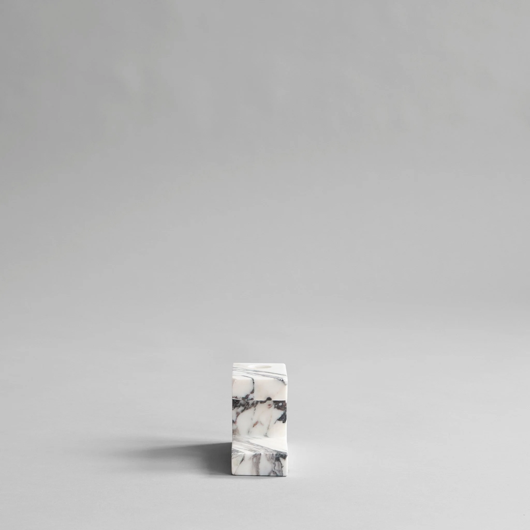 Brick Candle Holder, Low - Calacatta - Image 3