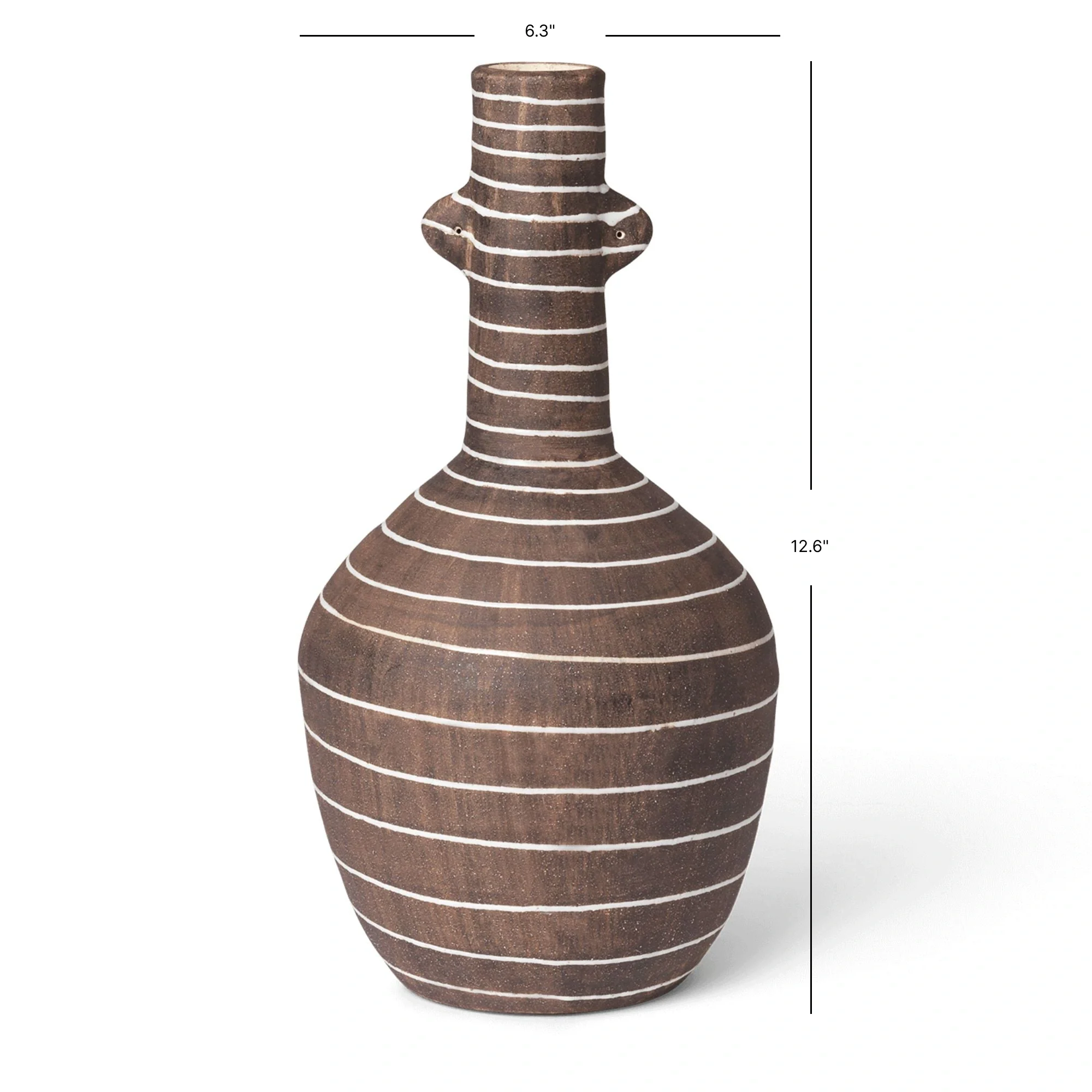 Brura Vase - Coffee/White - Image 4