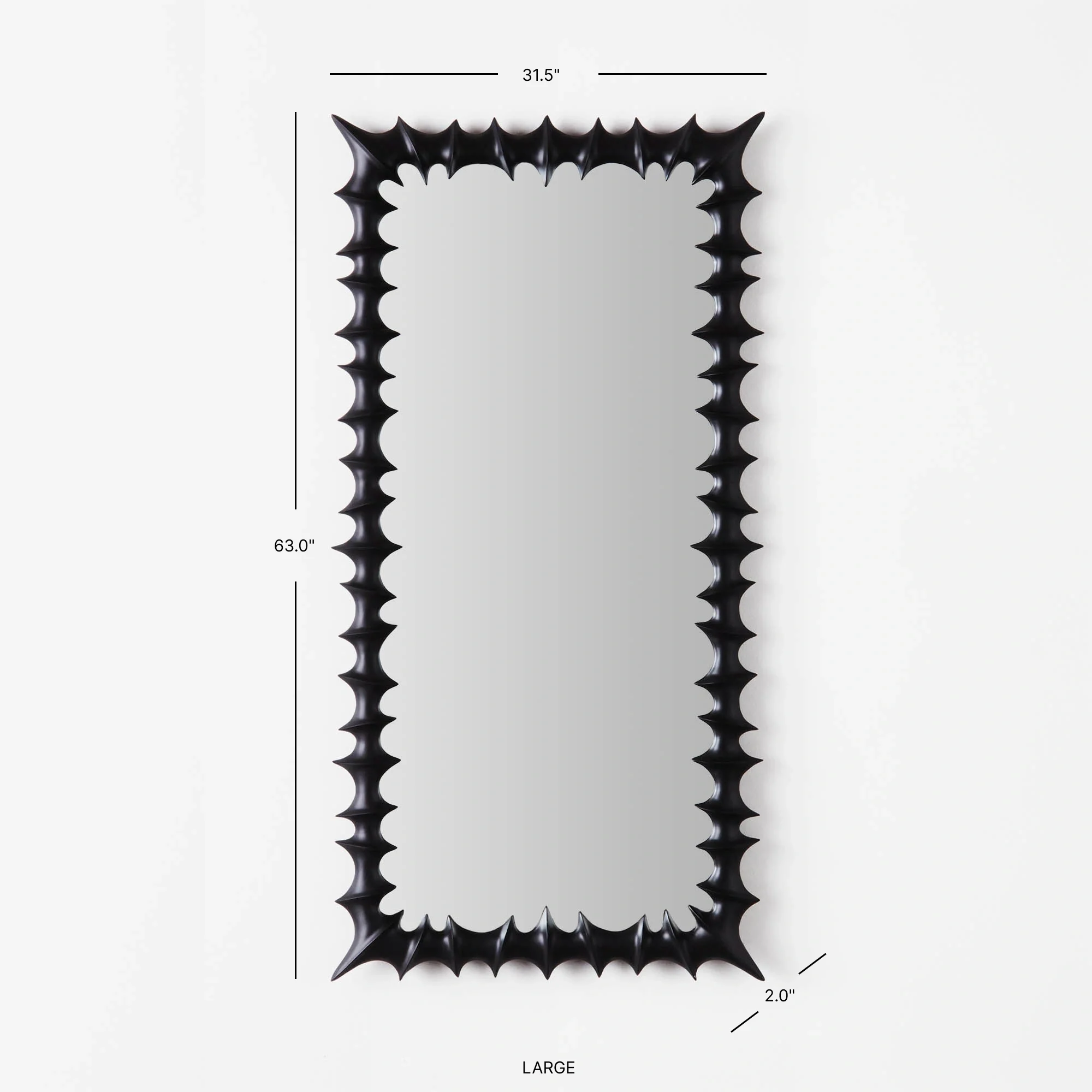 Brutalist Mirror - Black - Image 11