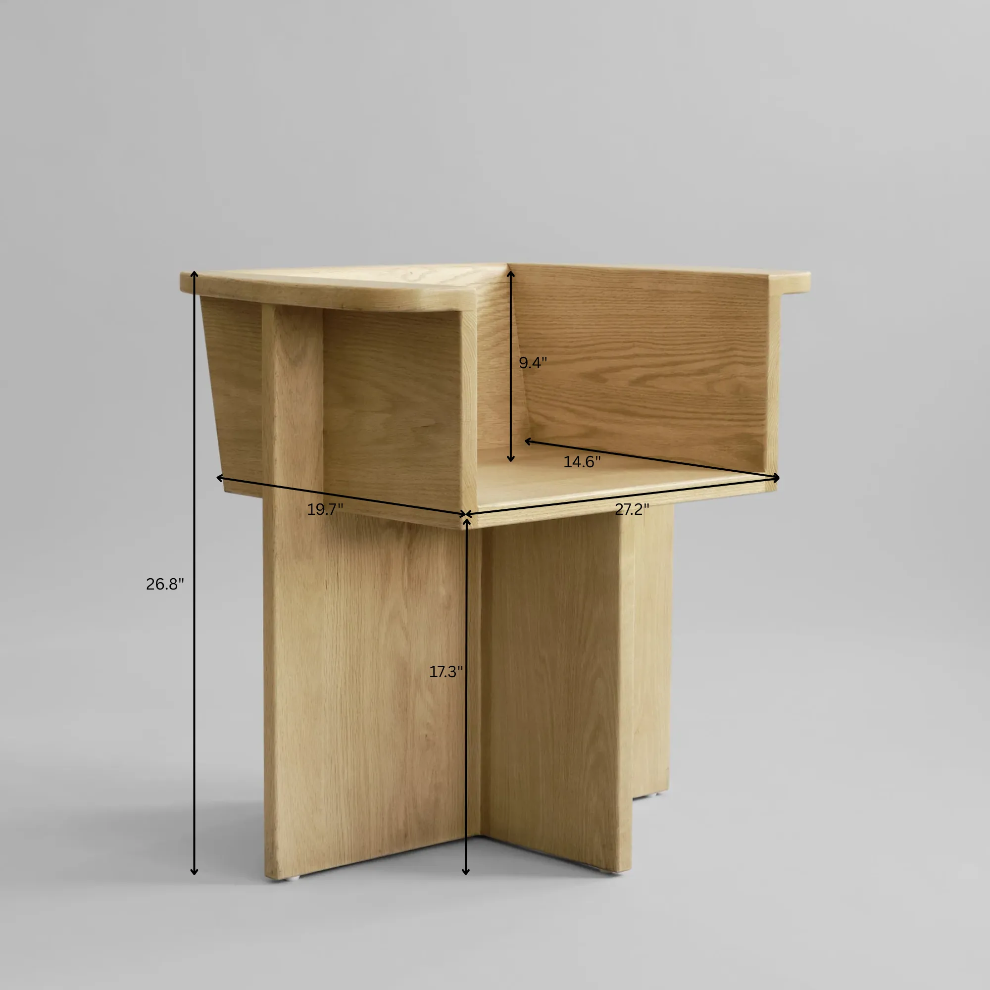 Brutus Dining Chair - Natural Oak - Image 7