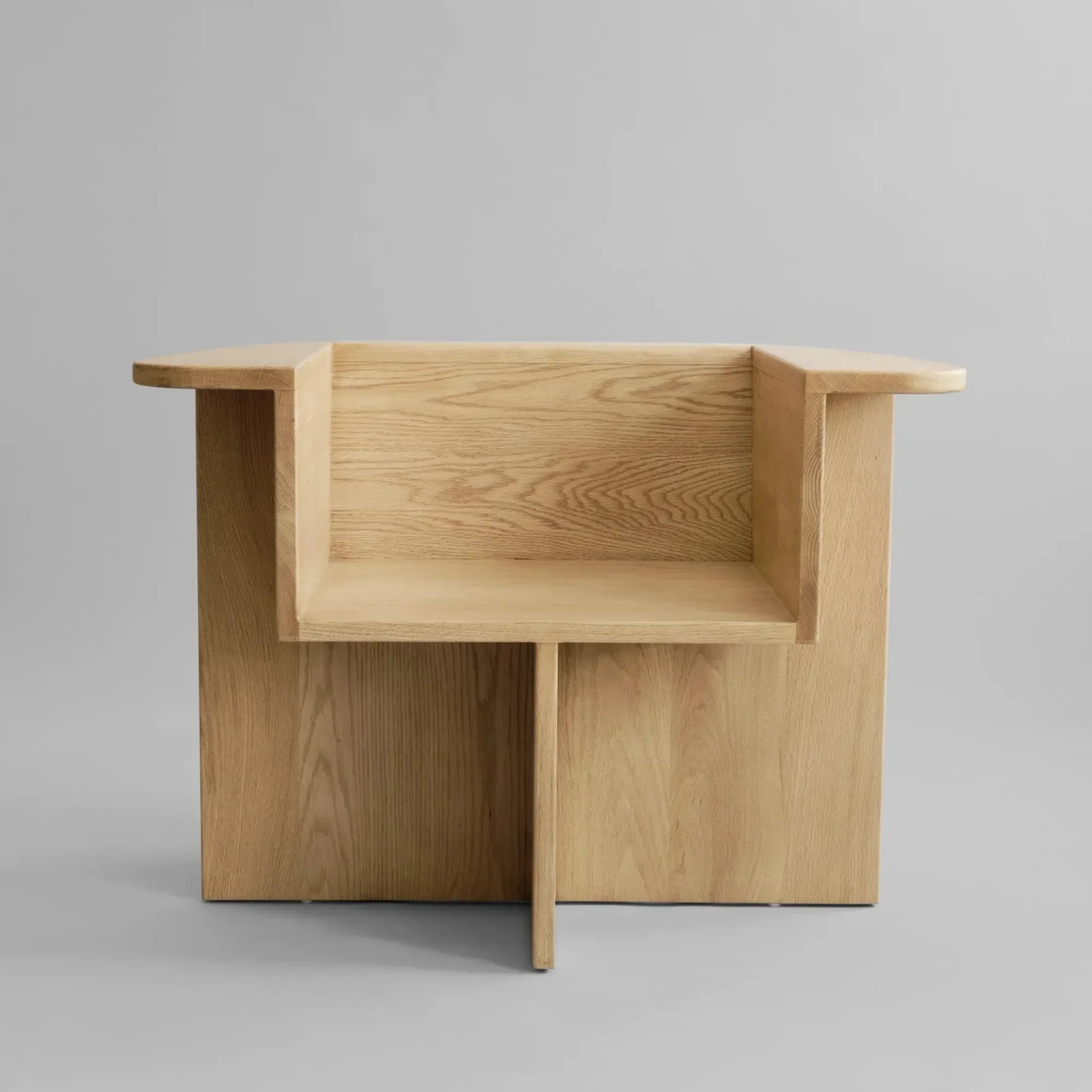 Brutus Lounge Chair - Natural Oak - Image 3