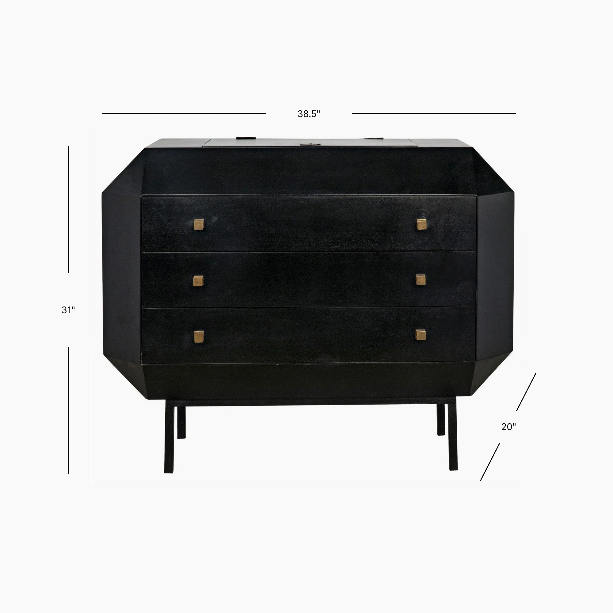 Brynlee Dresser, Hand Rubbed Black - Image 8