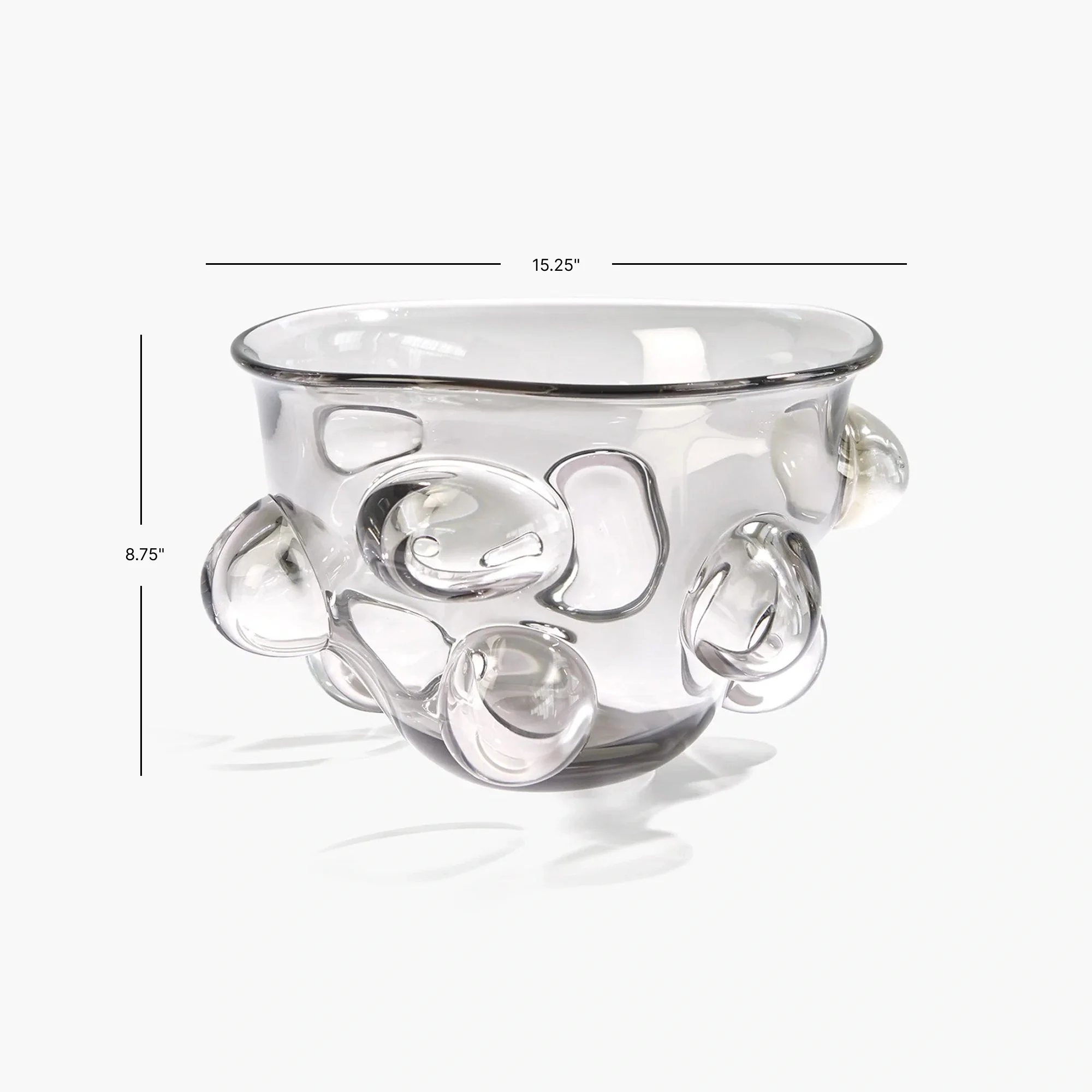 Bubbled Bowl-Smoke Grey - Image 4