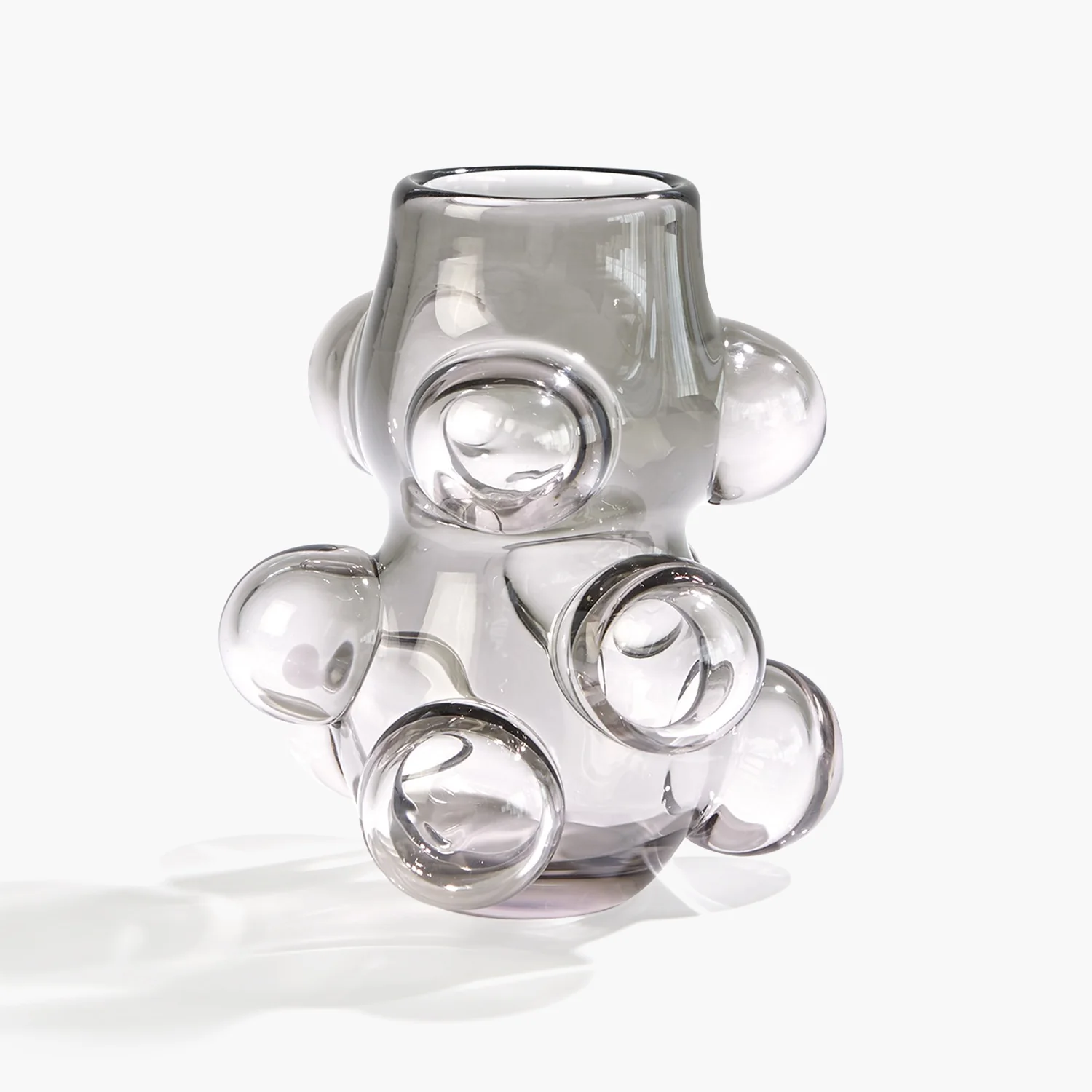 Bubbled Vase-Smoke Grey - Image 3