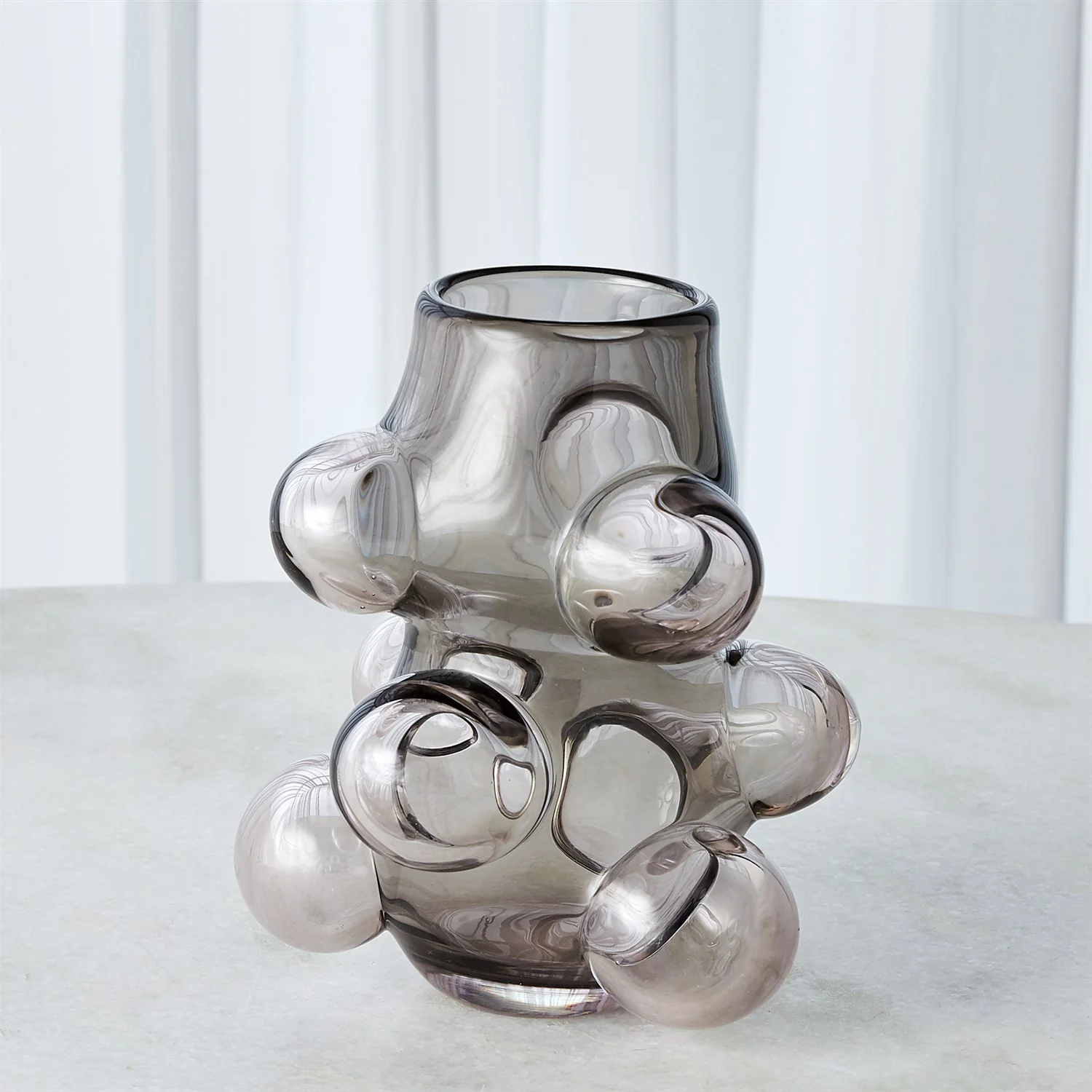 Bubbled Vase-Smoke Grey - Image 4