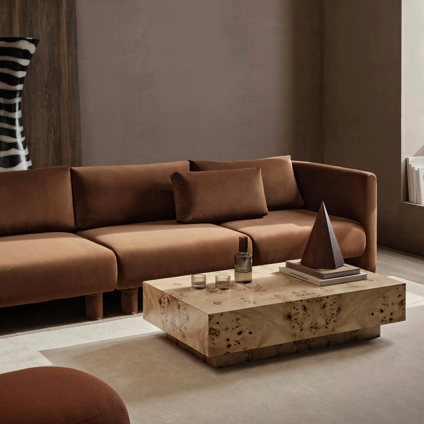 Burl Coffee Table - Natural - Image 2