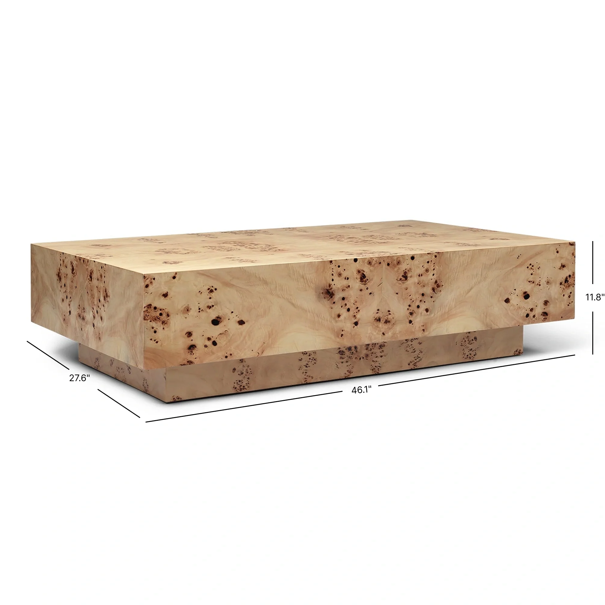 Burl Coffee Table - Natural - Image 6