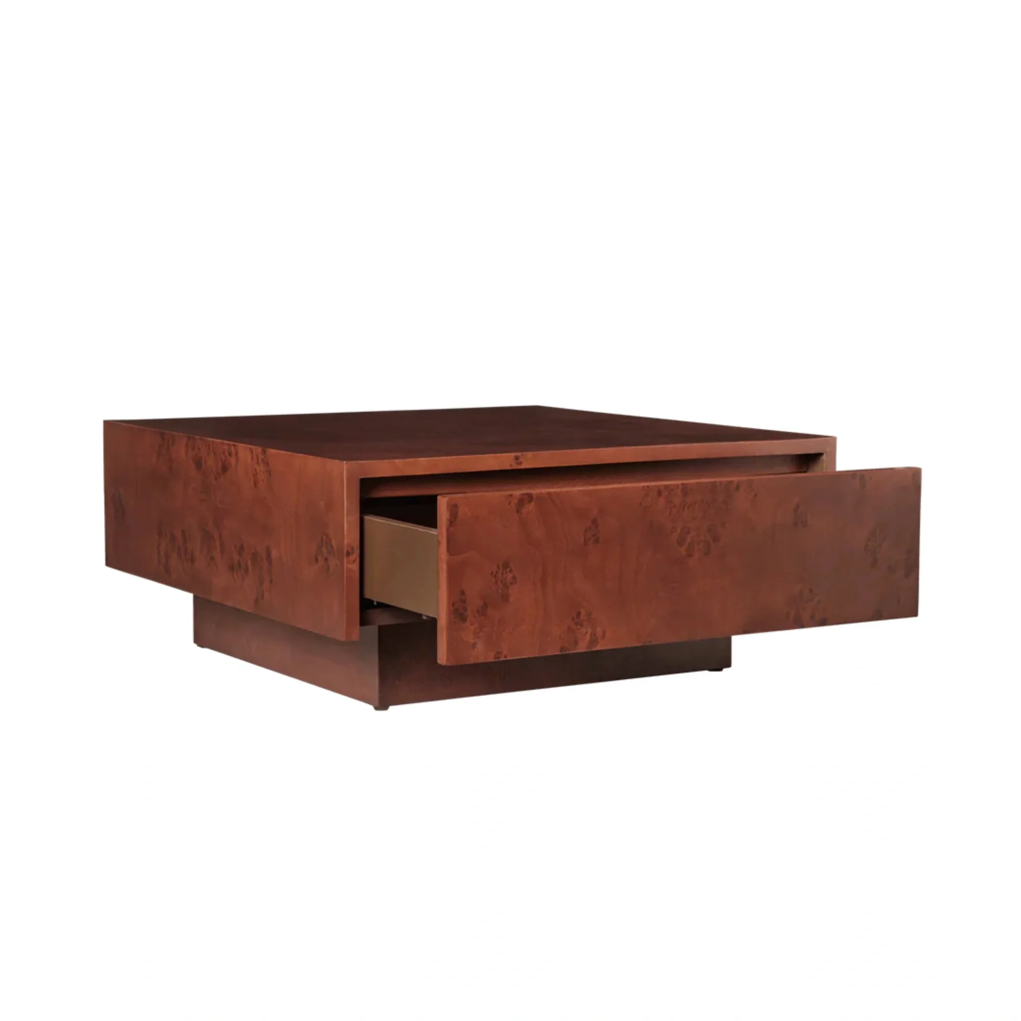 Burl Storage Coffee Table - Image 3