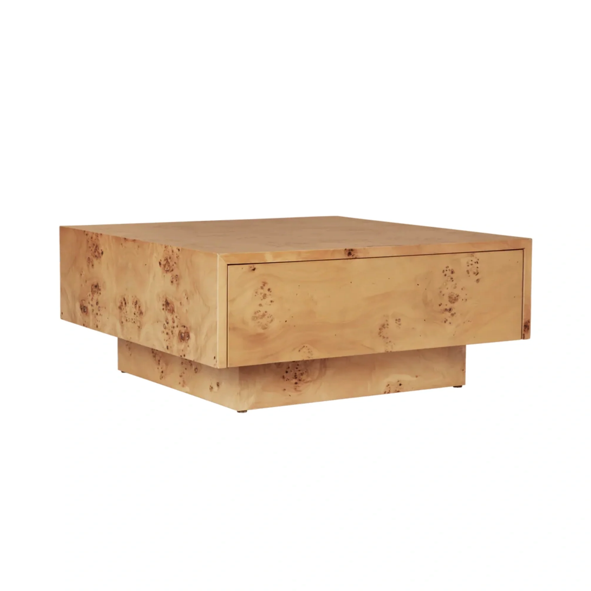 Burl Storage Coffee Table - Image 5