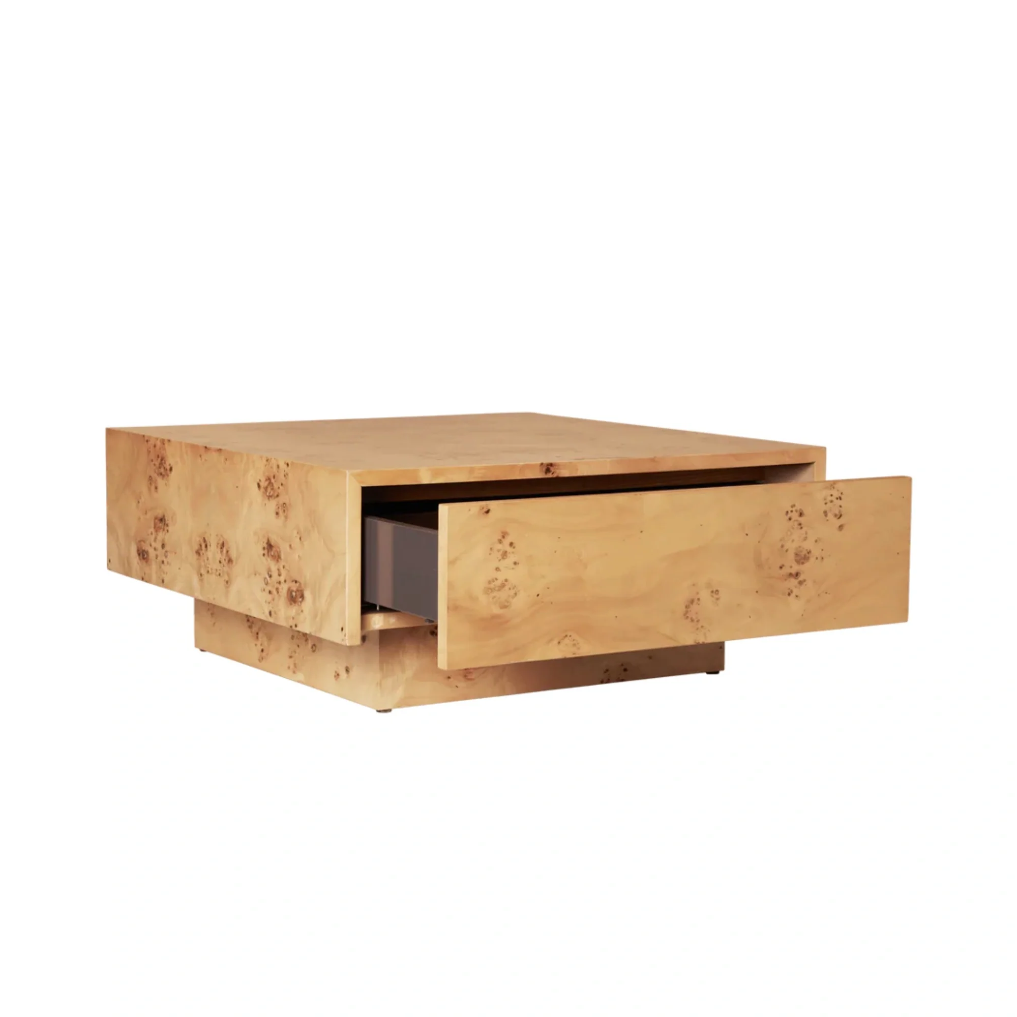 Burl Storage Coffee Table - Image 6