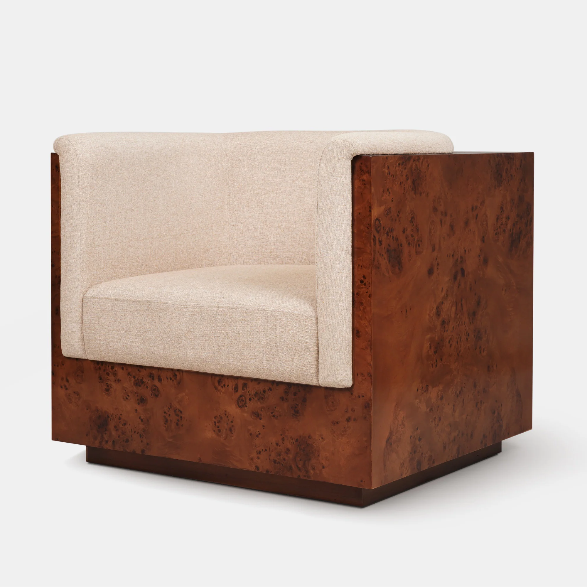 Cantera Burl wood Lounge Chair - Image 3